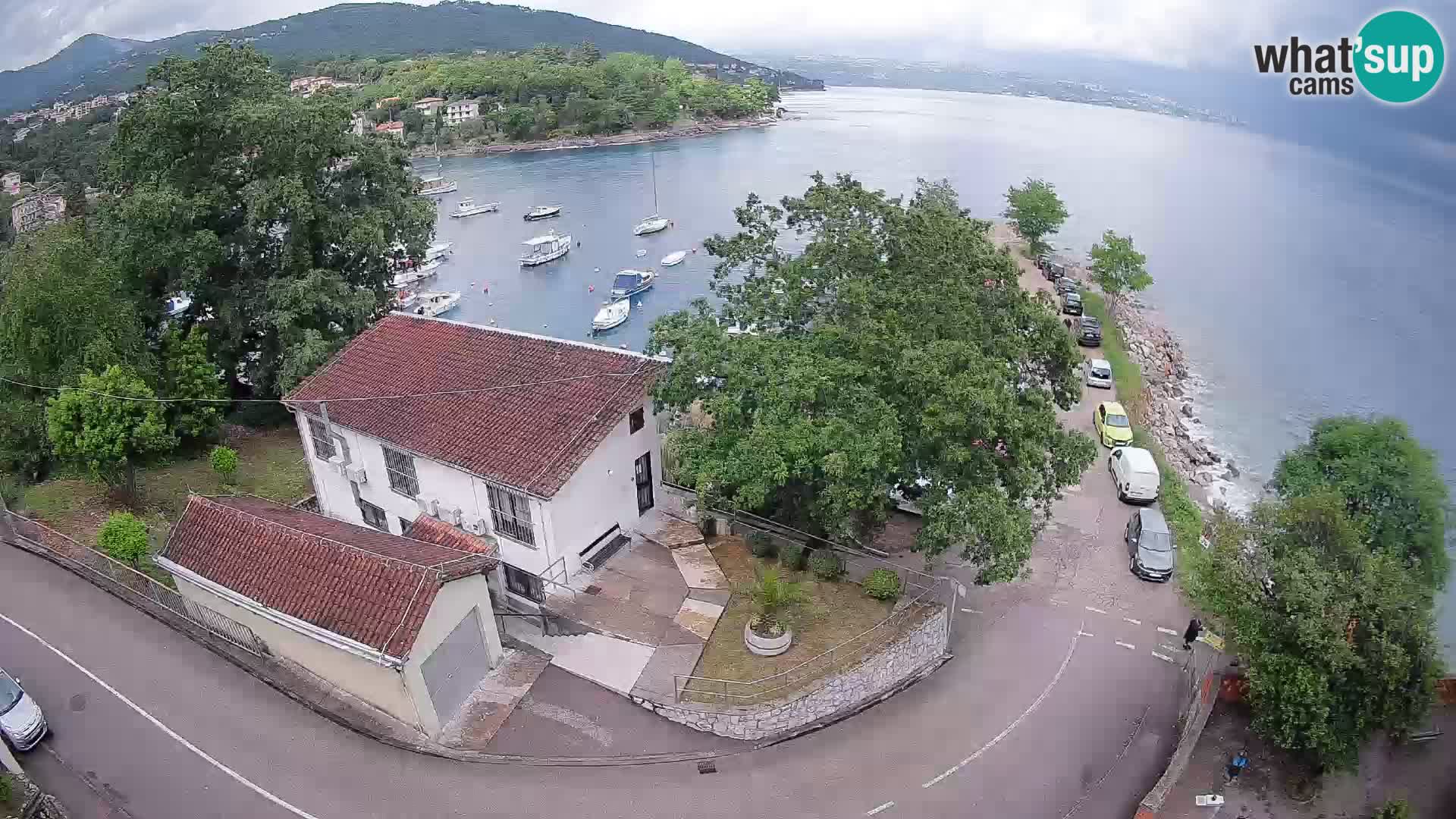 Ika Harbor Webcam – LIVE View of the Harbor and Opatija Lights
