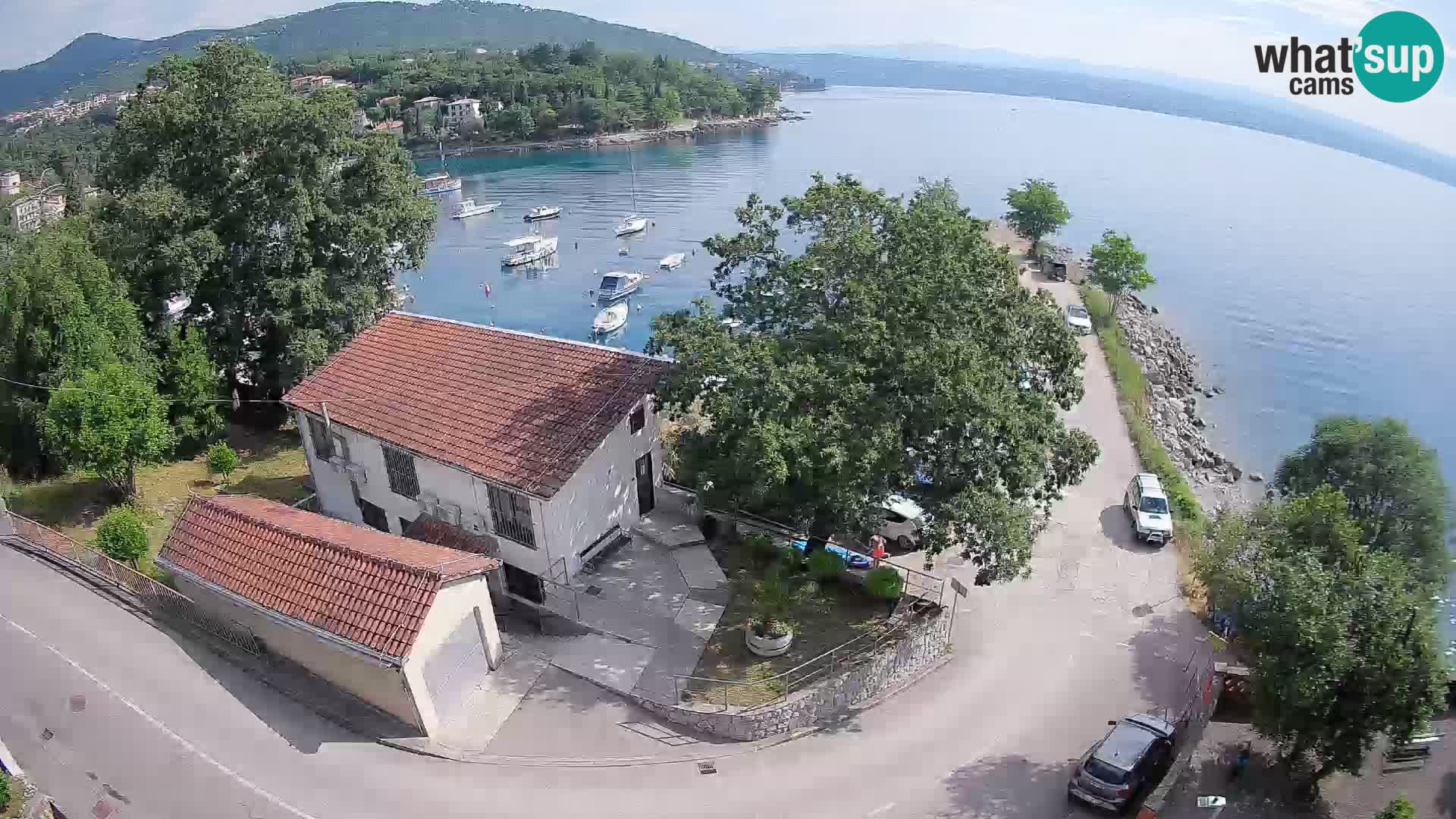 Ika Harbor Webcam – LIVE View of the Harbor and Opatija Lights