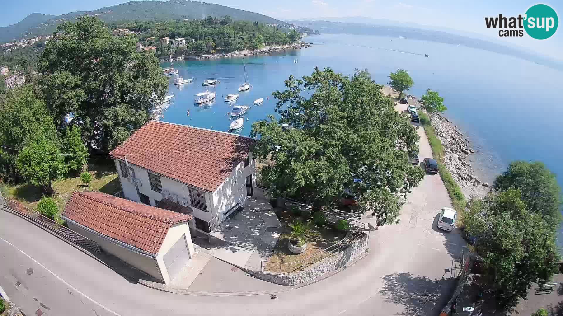 Webcam porto Ika – Vista LIVE sul porto e le luci di Opatija