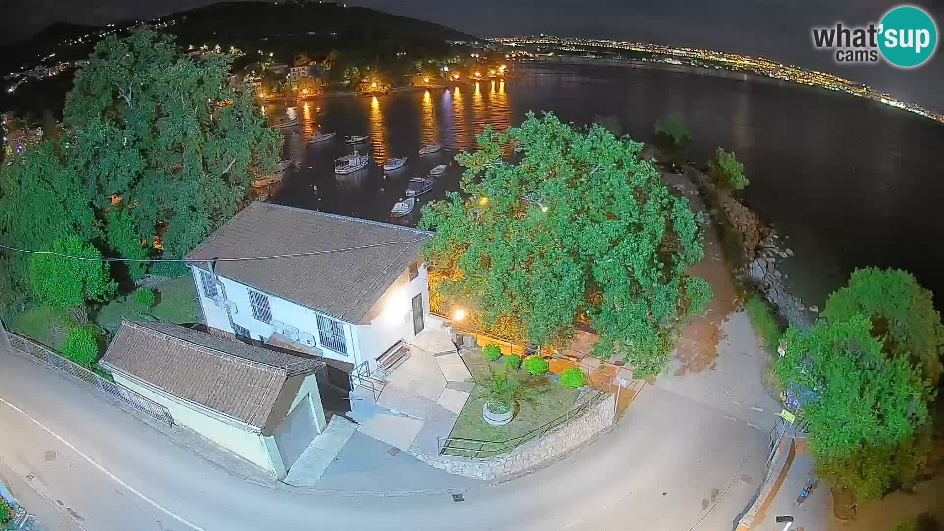 Webcam port d’Ika – Vue en direct et lumières d’Opatija