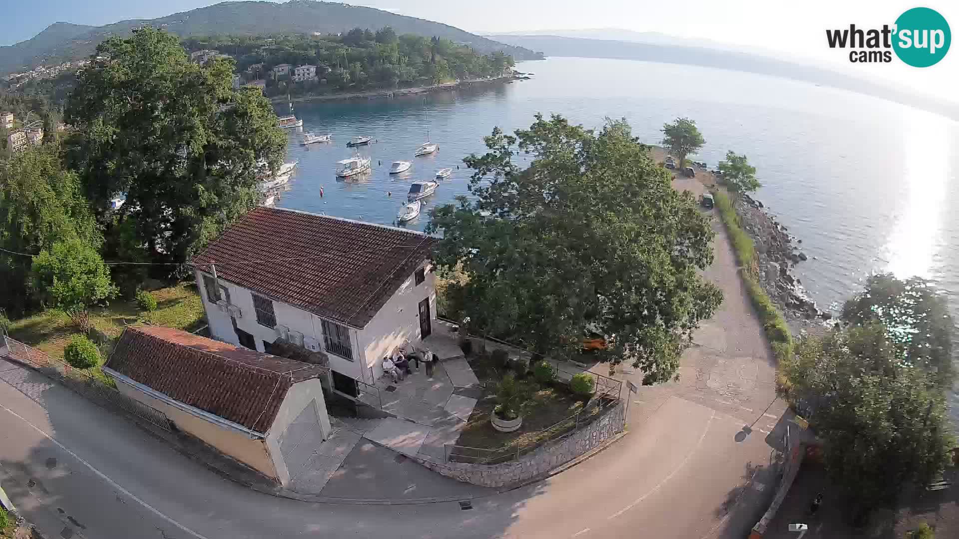Webcam port d’Ika – Vue en direct et lumières d’Opatija