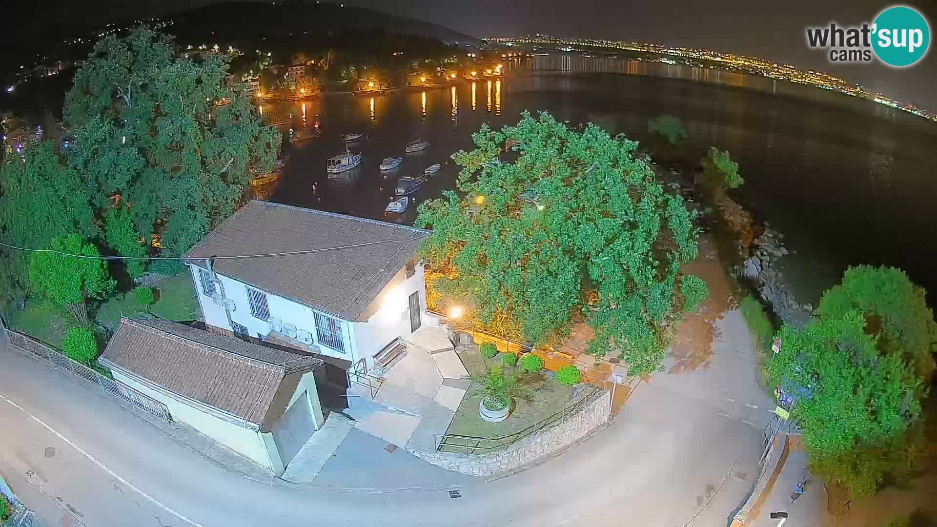 Webcam port d’Ika – Vue en direct et lumières d’Opatija