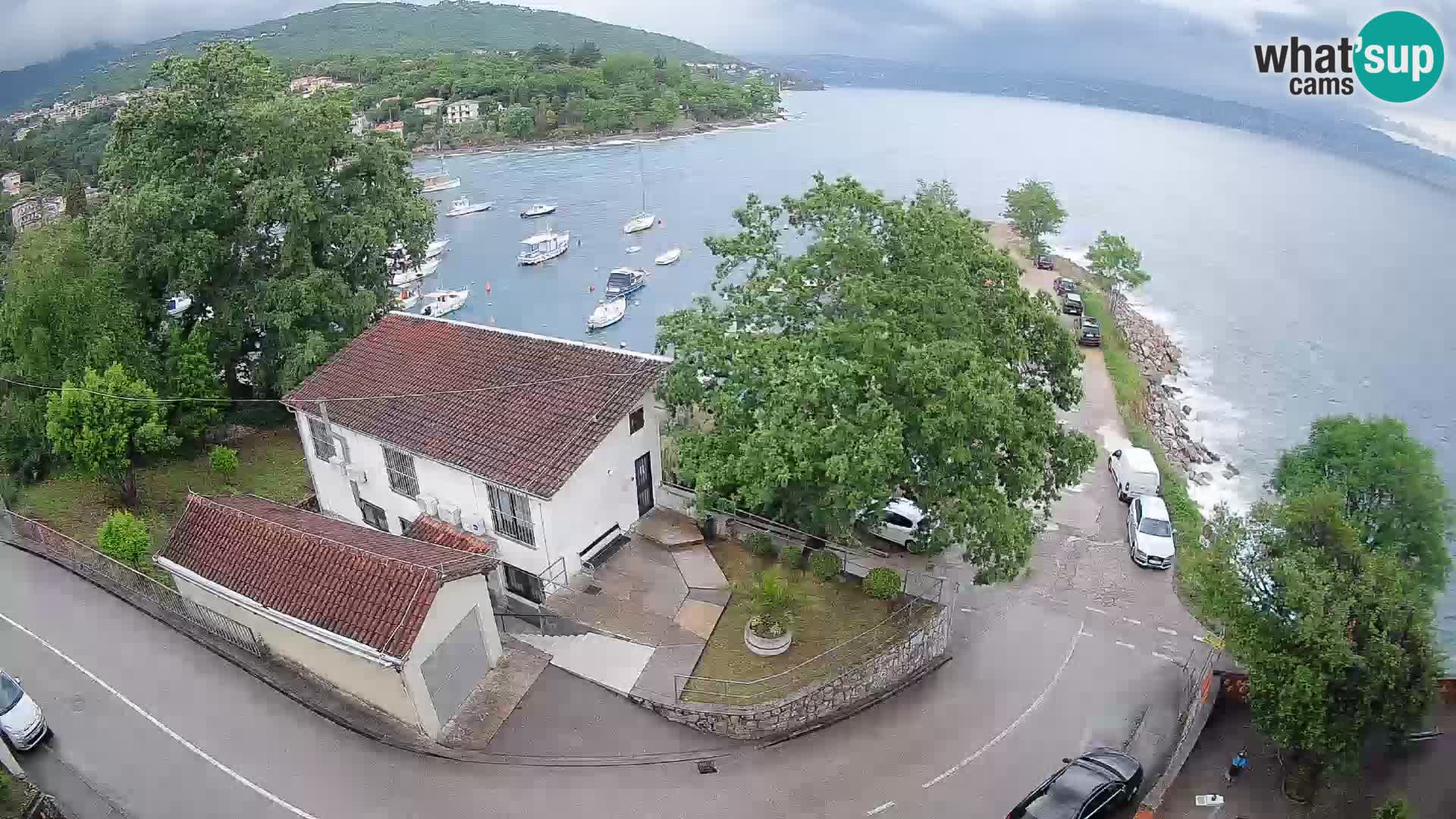 Webcam port d’Ika – Vue en direct et lumières d’Opatija