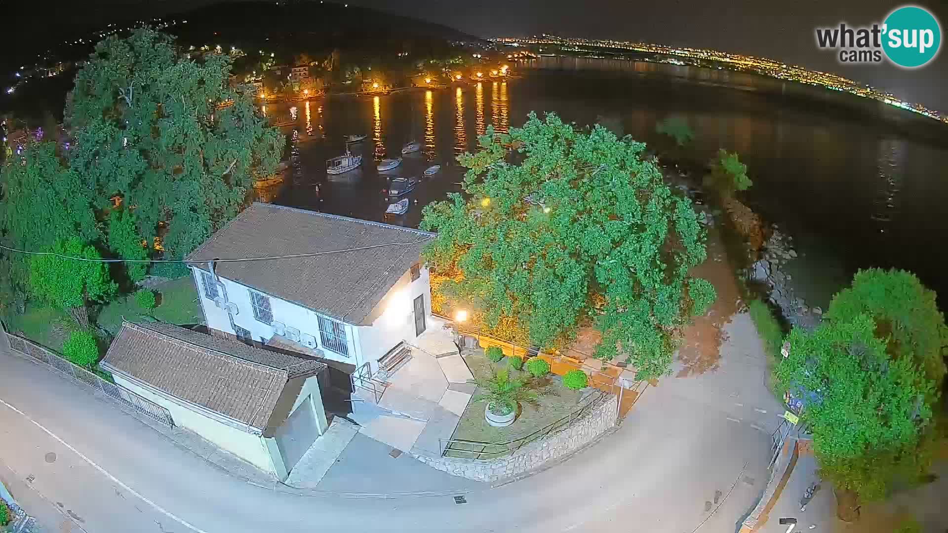 Webcam port d’Ika – Vue en direct et lumières d’Opatija