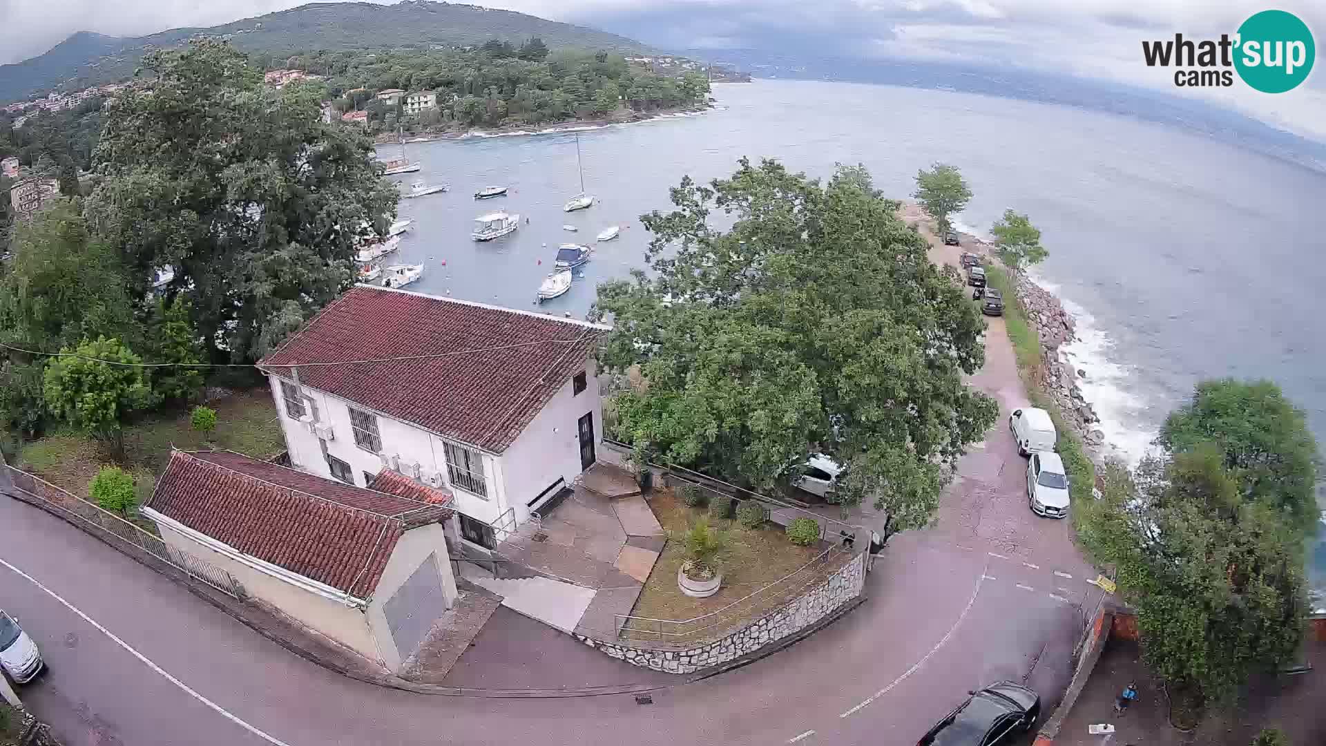 Webcam puerto de Ika – Vista en directo y luces de Opatija