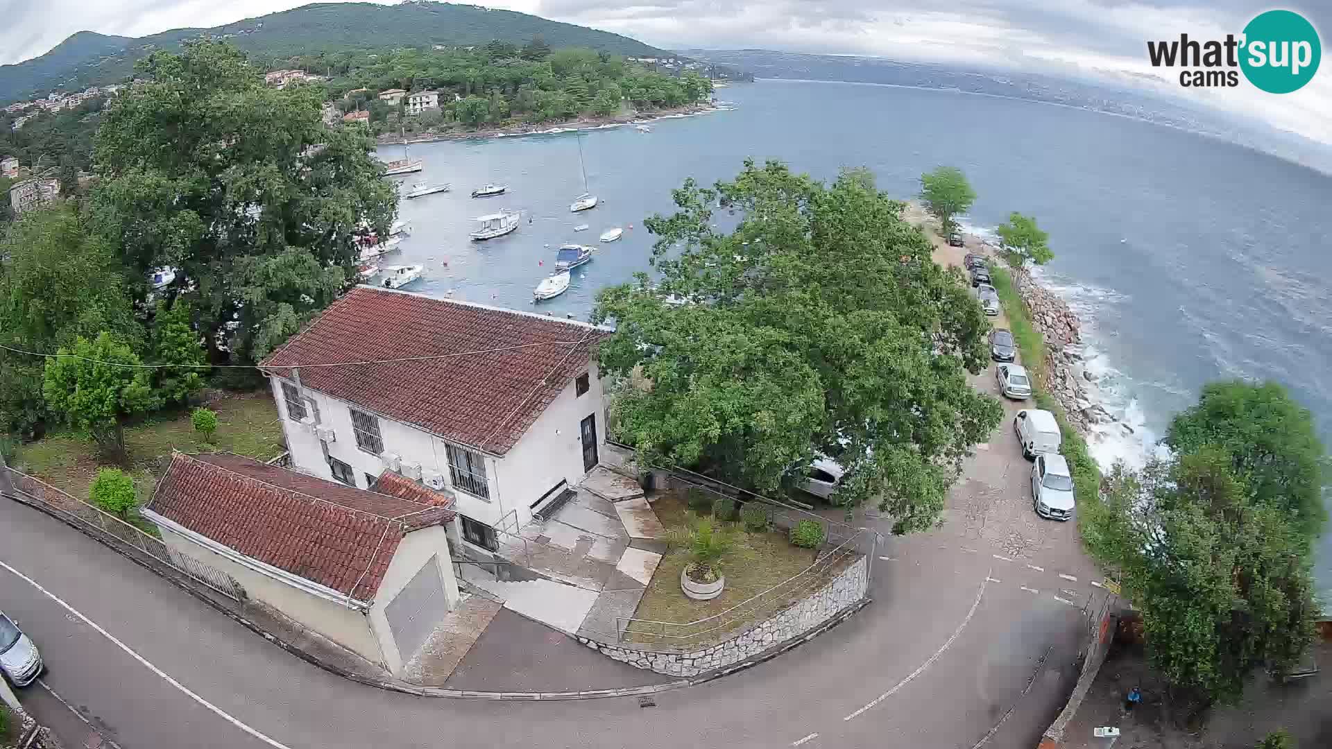 Webcam porto Ika – Vista LIVE sul porto e le luci di Opatija