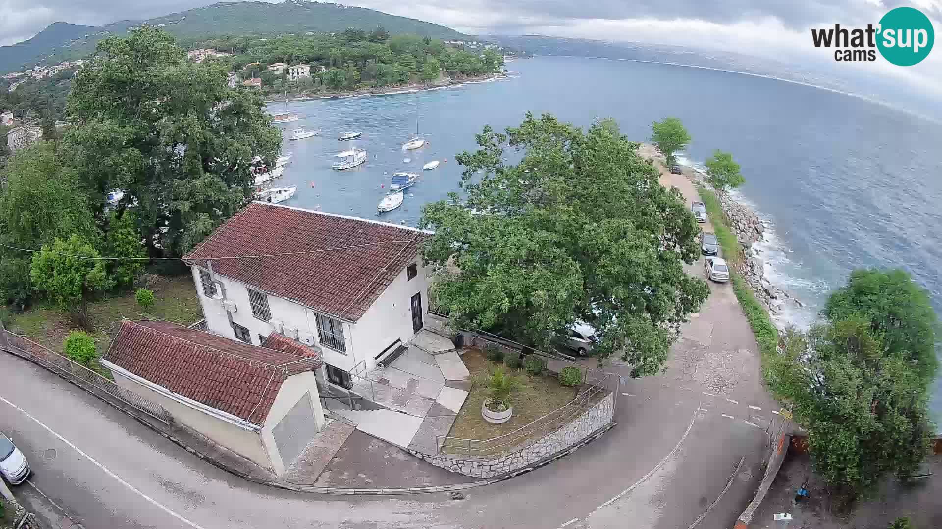 Webcam port d’Ika – Vue en direct et lumières d’Opatija