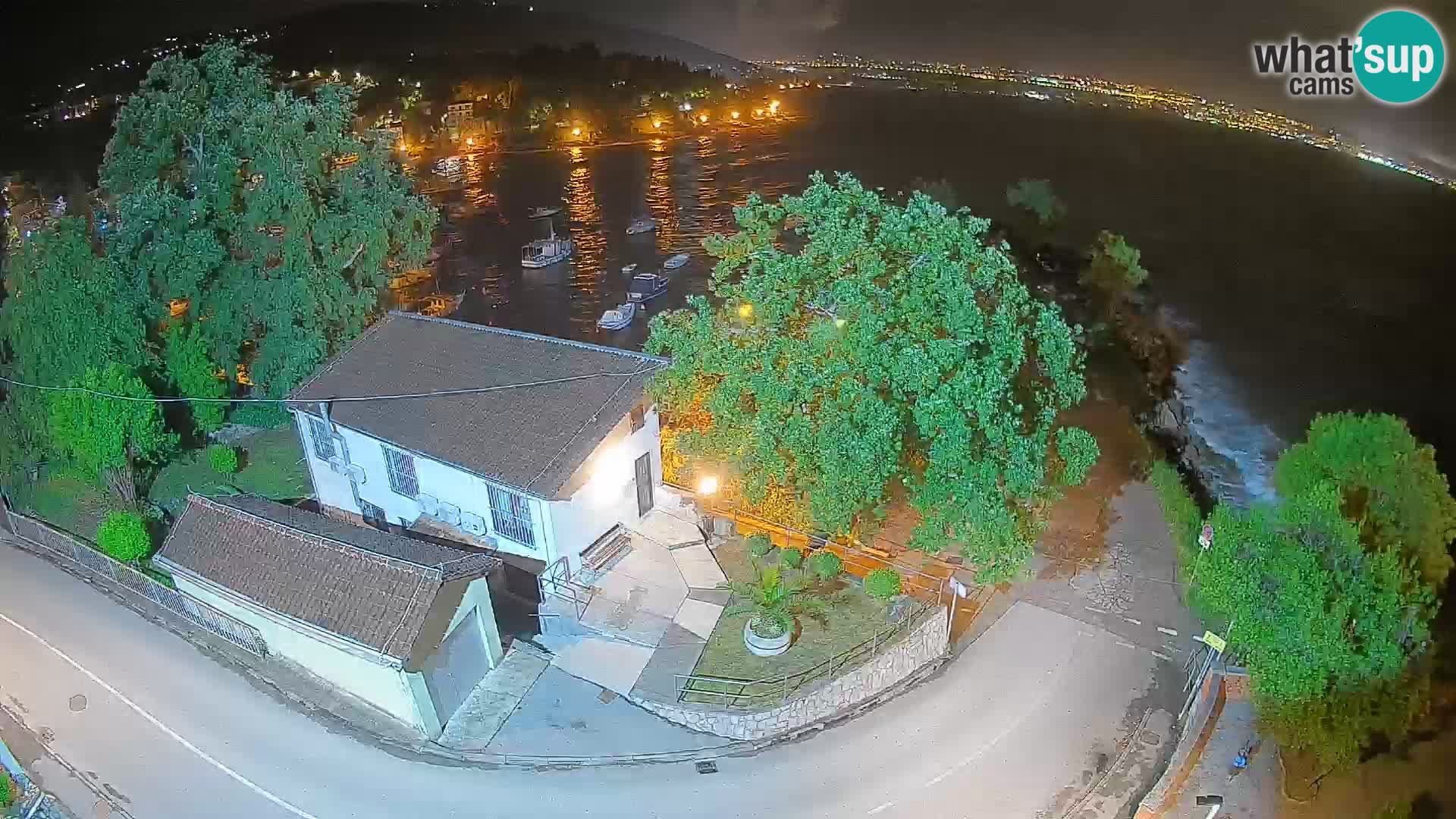 Webcam Ika Hafen – LIVE Blick auf den Hafen und die Lichter von Opatija