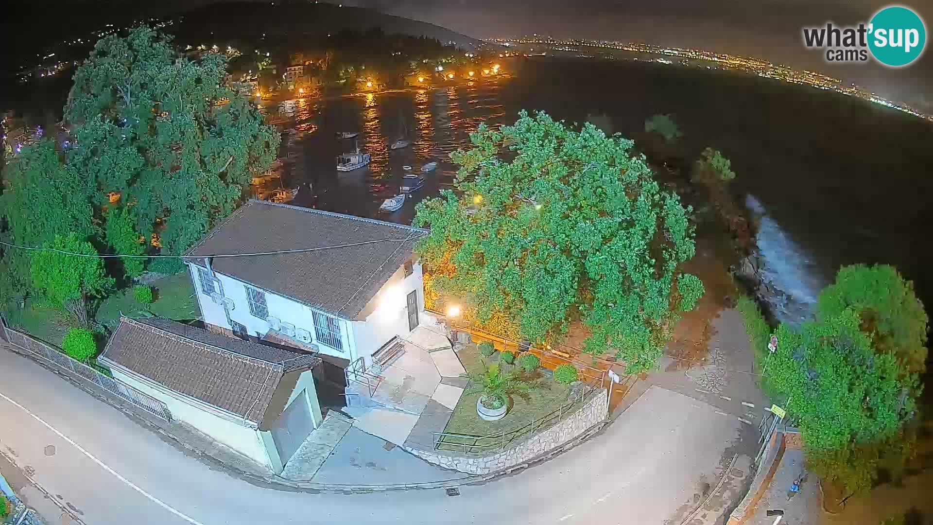 Webcam Ika Hafen – LIVE Blick auf den Hafen und die Lichter von Opatija
