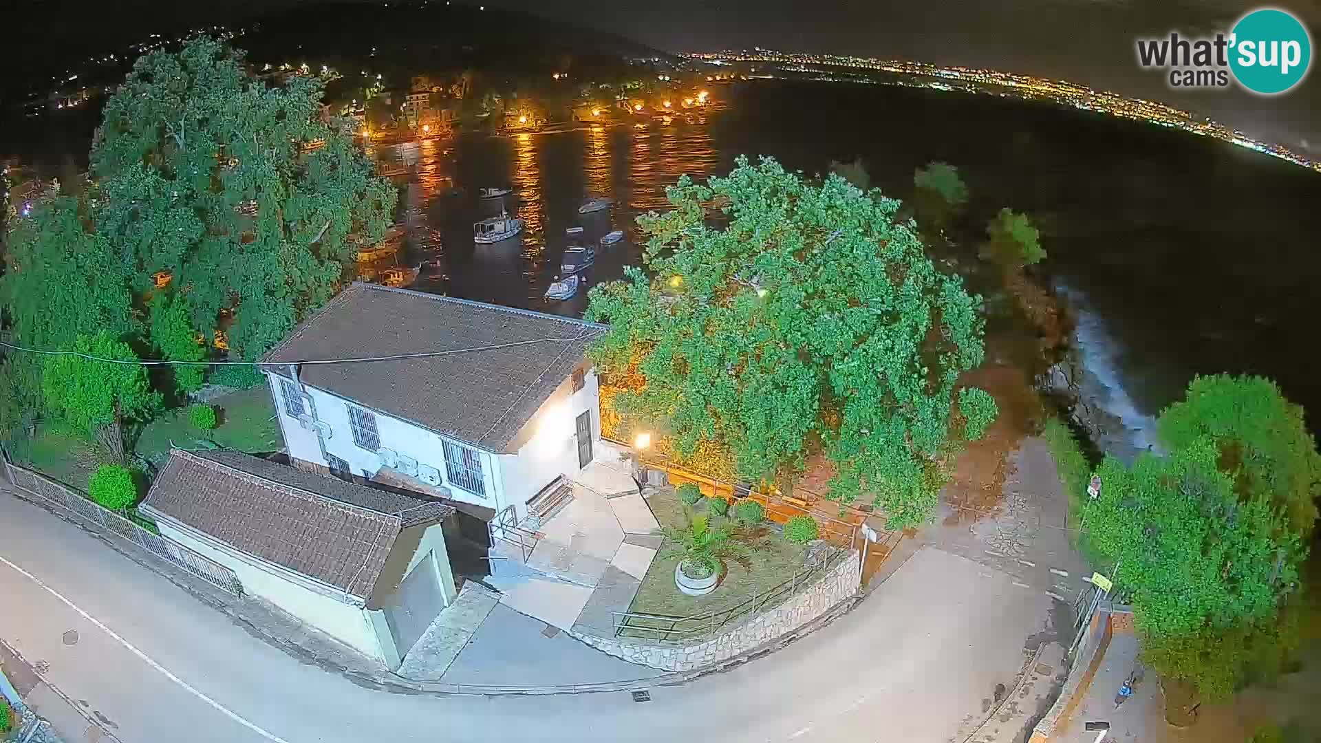 Webcam port d’Ika – Vue en direct et lumières d’Opatija