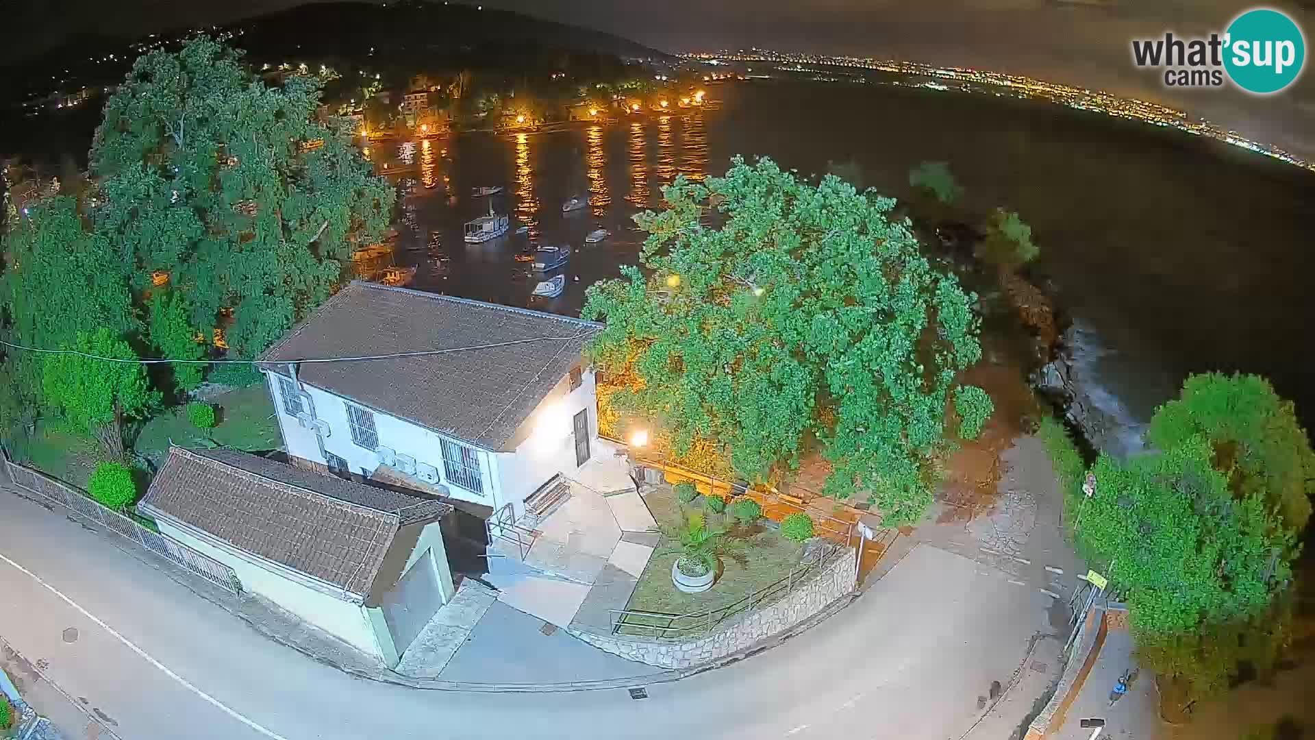 Webcam Ika Hafen – LIVE Blick auf den Hafen und die Lichter von Opatija