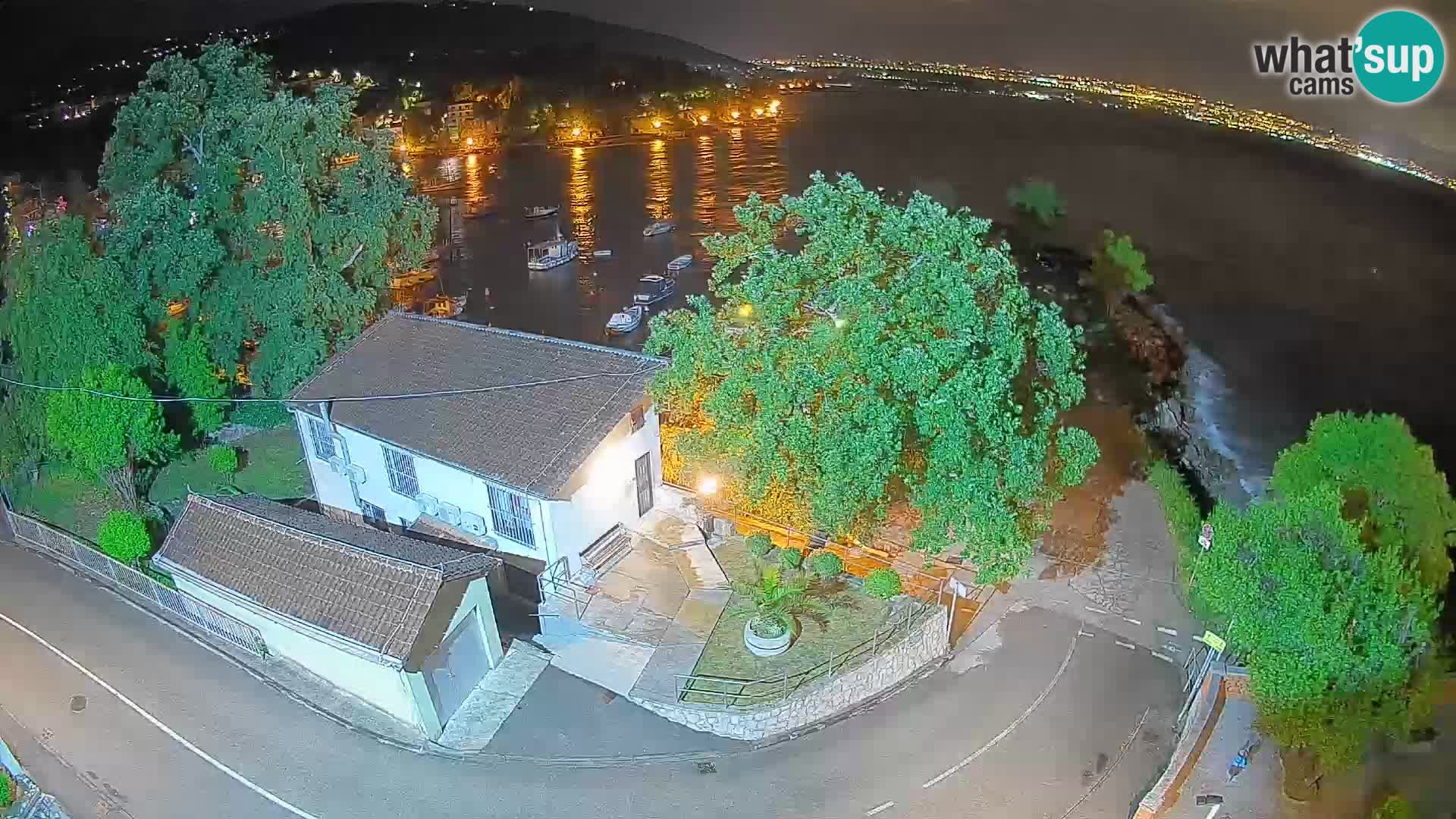 Webcam port d’Ika – Vue en direct et lumières d’Opatija