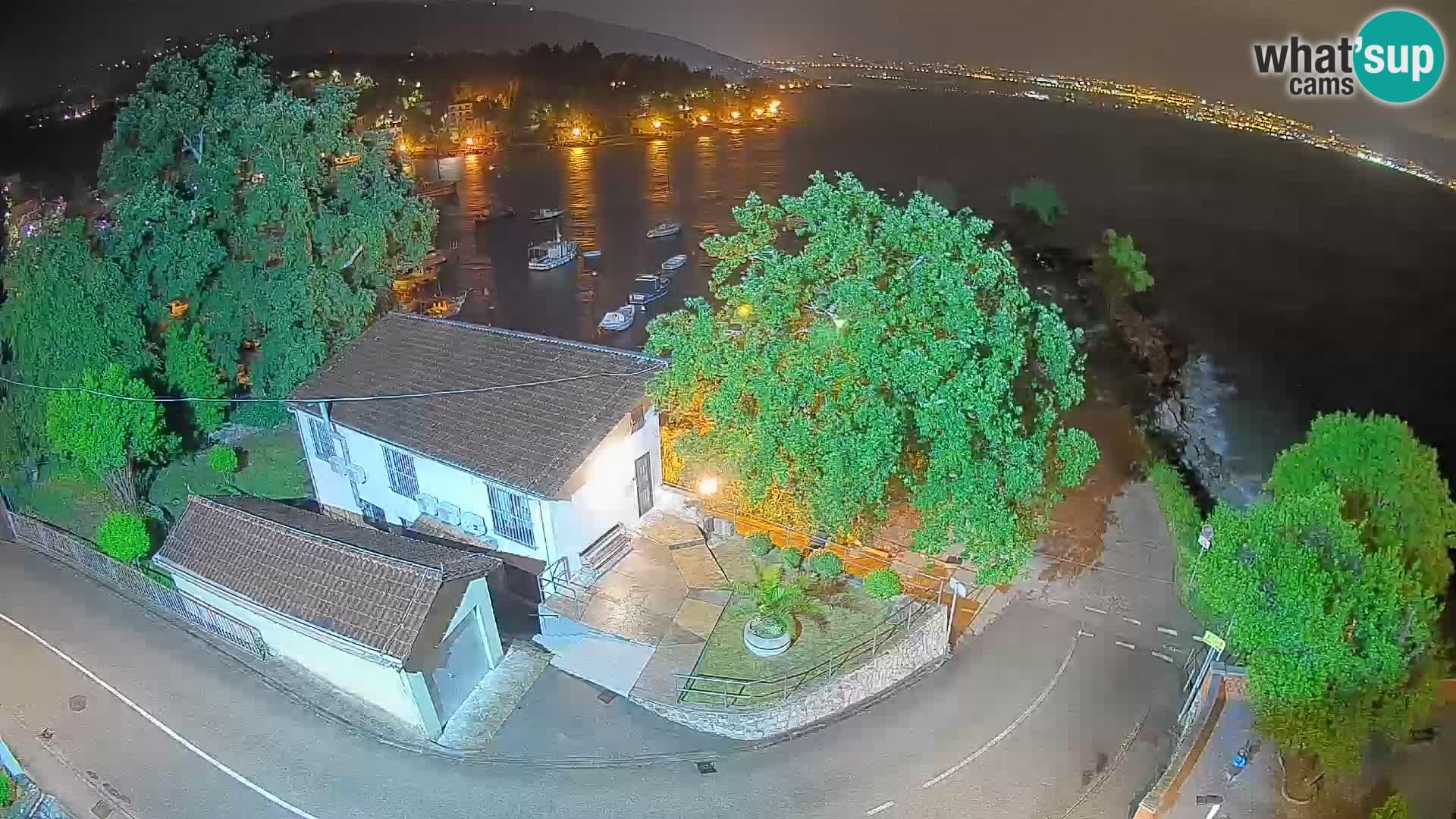 Webcam Ika Hafen – LIVE Blick auf den Hafen und die Lichter von Opatija
