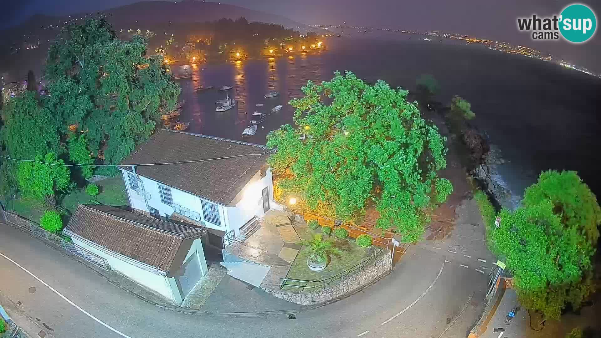 Webcam Ika Hafen – LIVE Blick auf den Hafen und die Lichter von Opatija