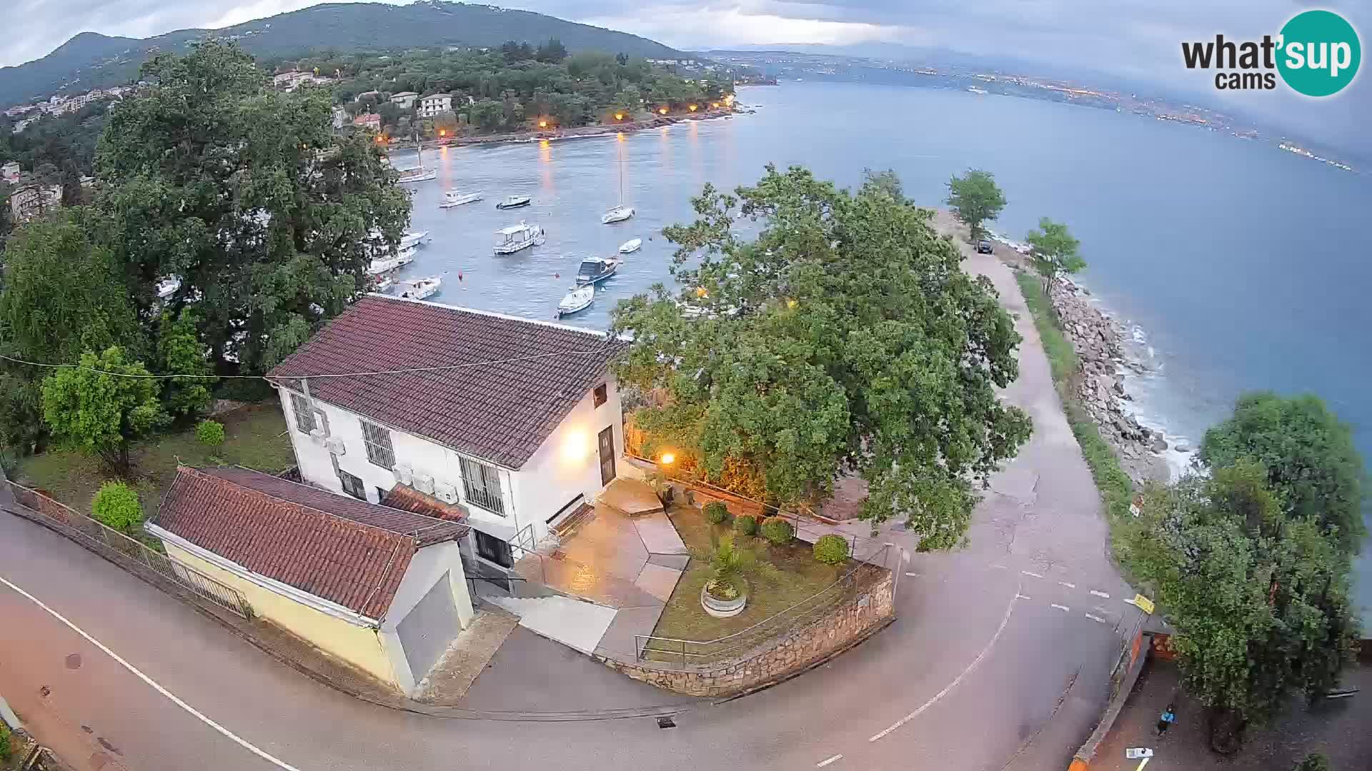 Webcam port d’Ika – Vue en direct et lumières d’Opatija