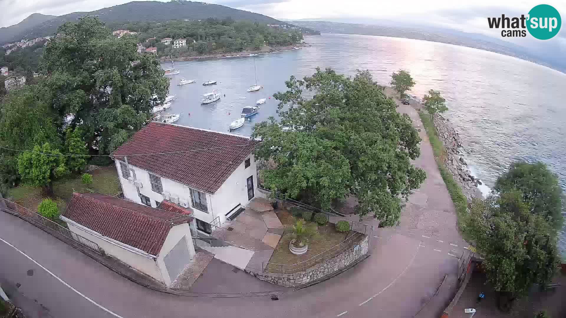 Webcam porto Ika – Vista LIVE sul porto e le luci di Opatija