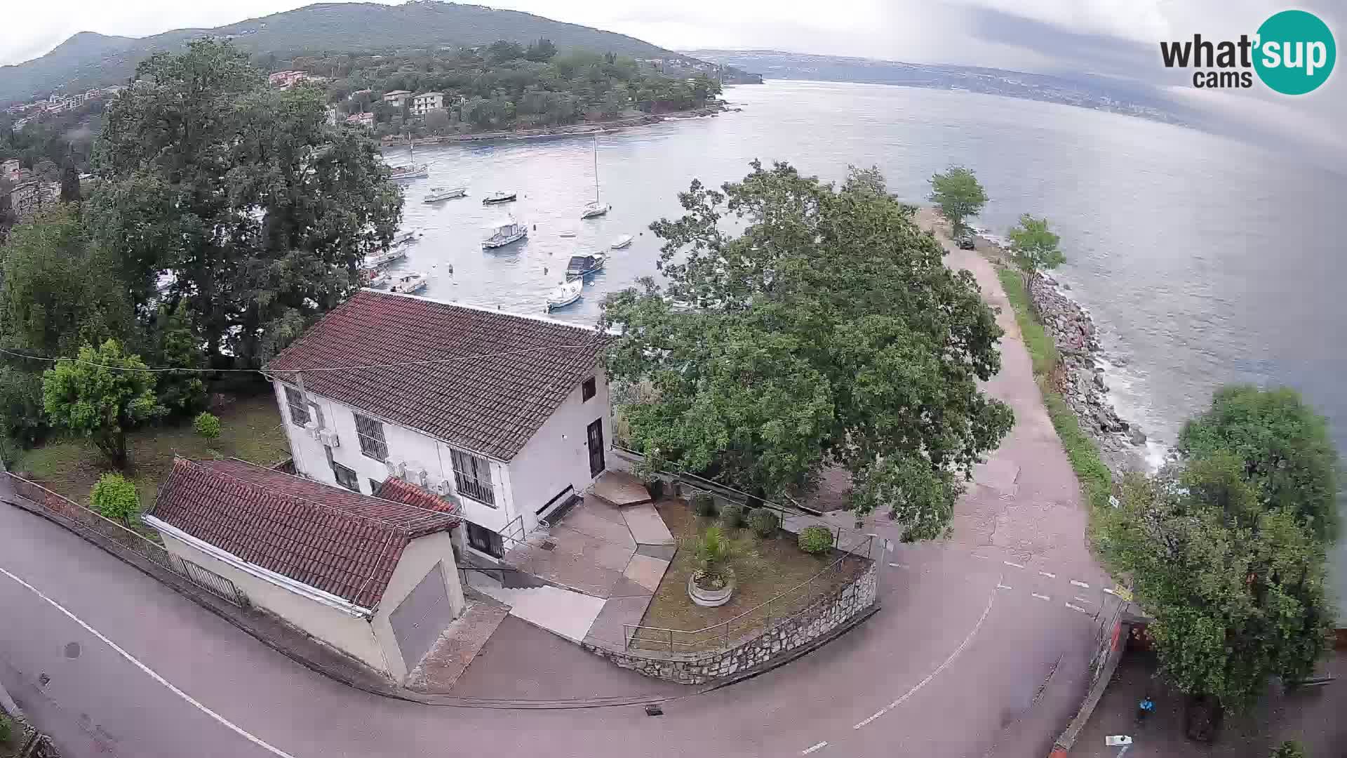 Webcam puerto de Ika – Vista en directo y luces de Opatija