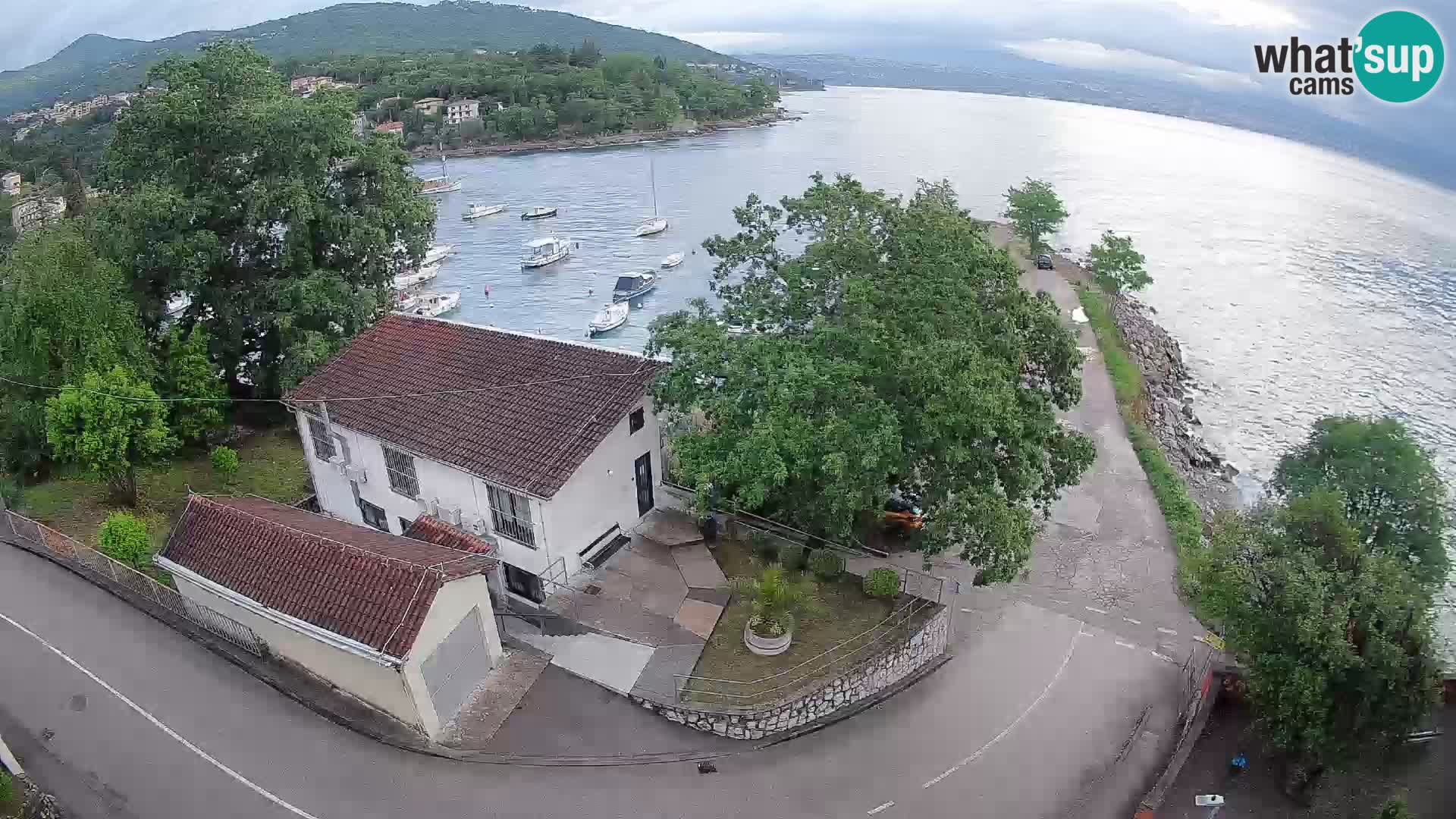 Webcam porto Ika – Vista LIVE sul porto e le luci di Opatija