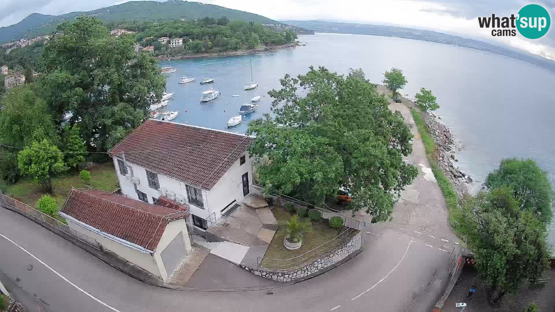 Webcam porto Ika – Vista LIVE sul porto e le luci di Opatija