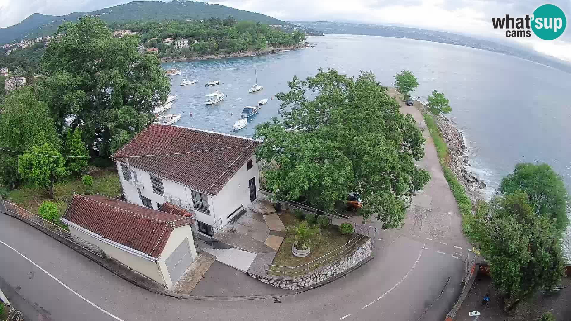 Webcam port d’Ika – Vue en direct et lumières d’Opatija