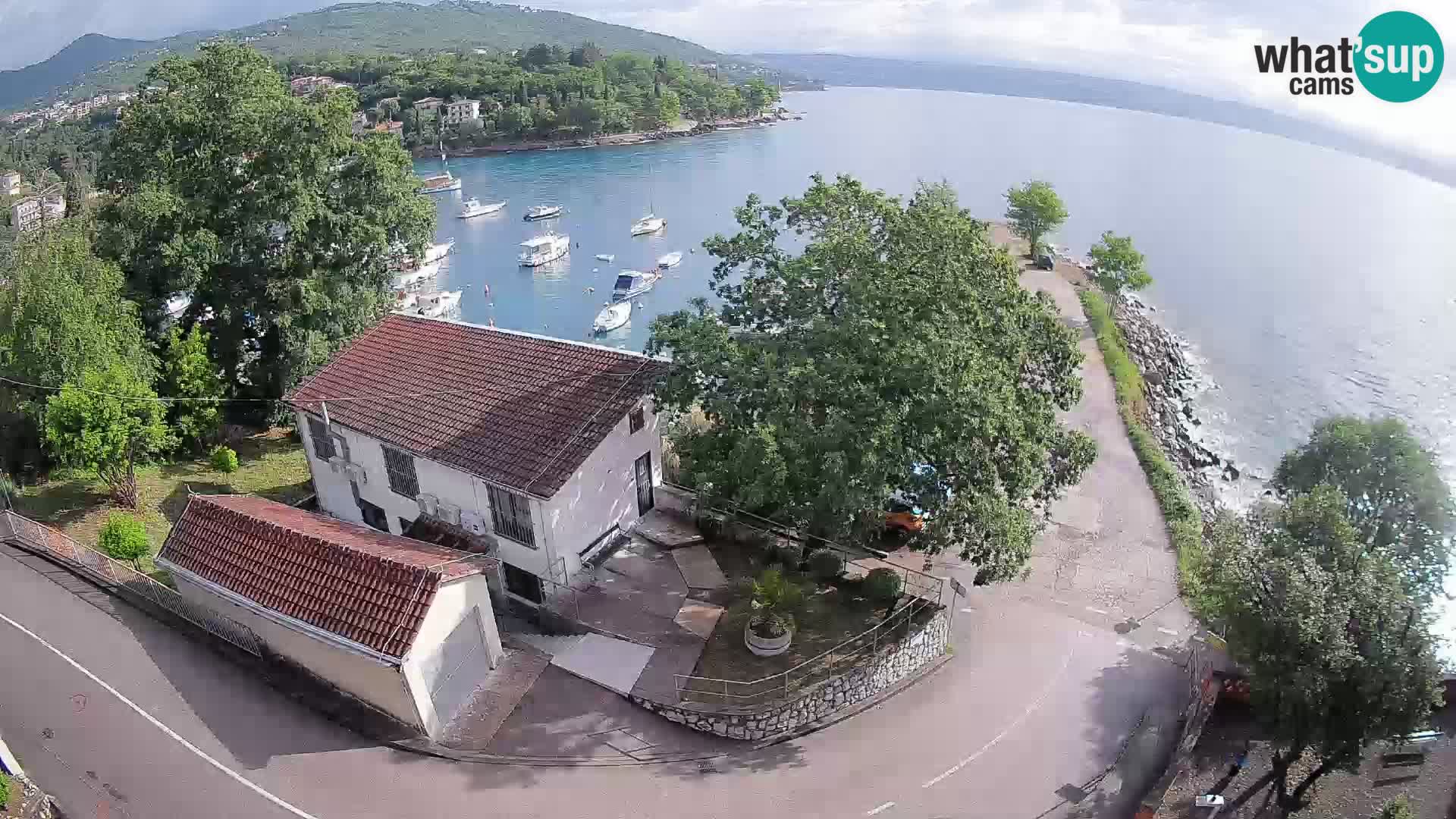 Webcam port d’Ika – Vue en direct et lumières d’Opatija
