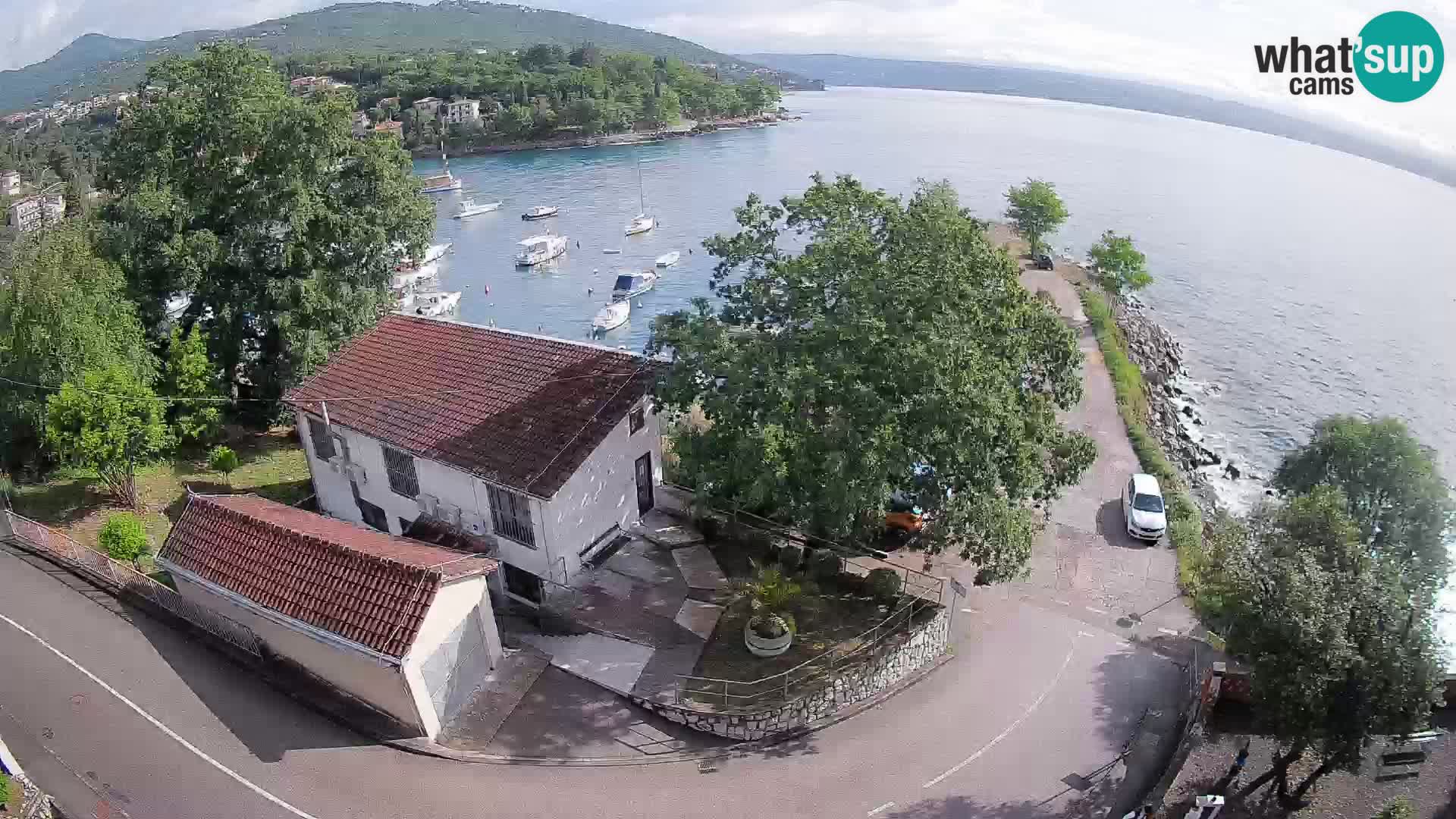 Webcam porto Ika – Vista LIVE sul porto e le luci di Opatija