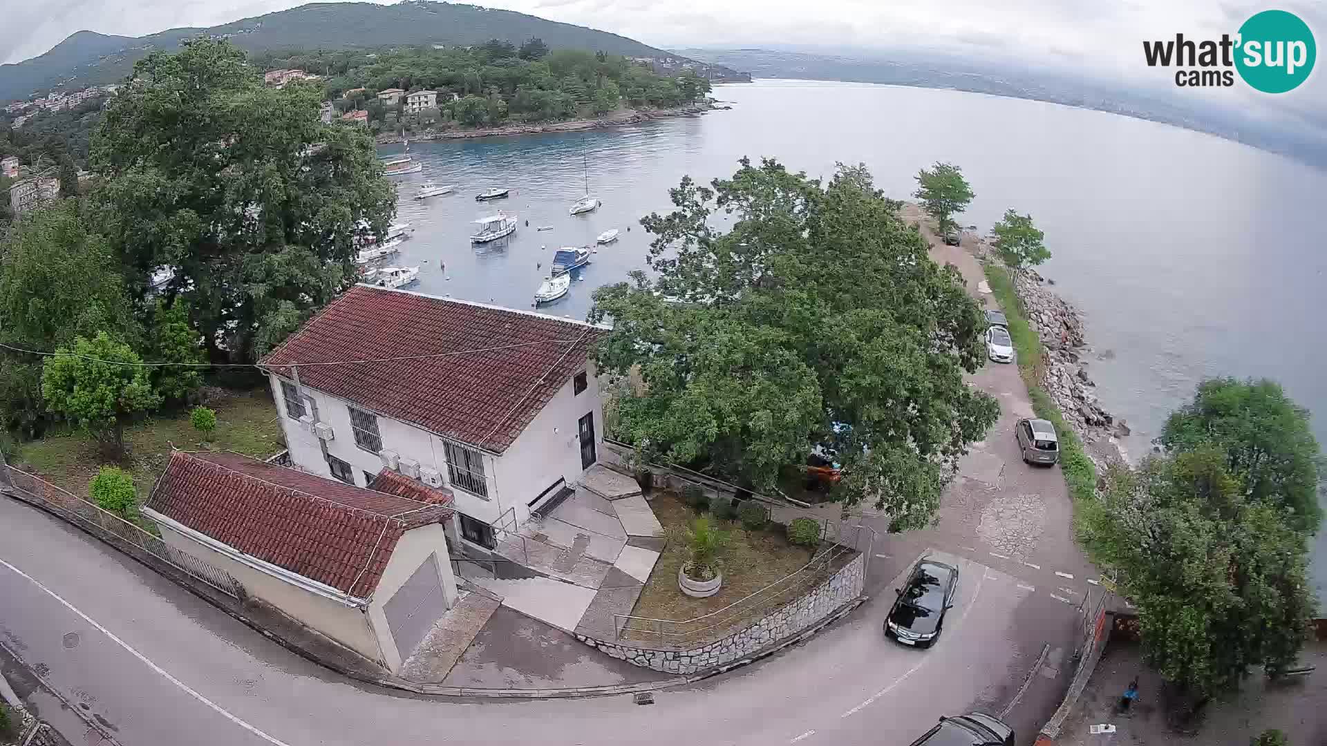 Webcam puerto de Ika – Vista en directo y luces de Opatija