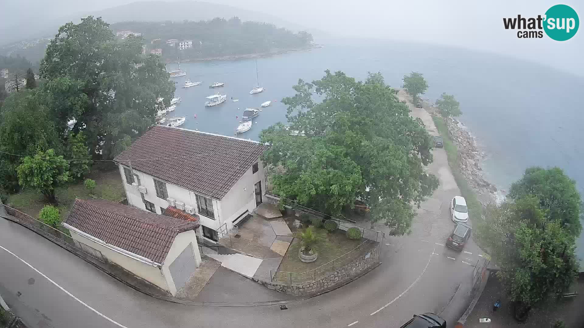 Webcam porto Ika – Vista LIVE sul porto e le luci di Opatija