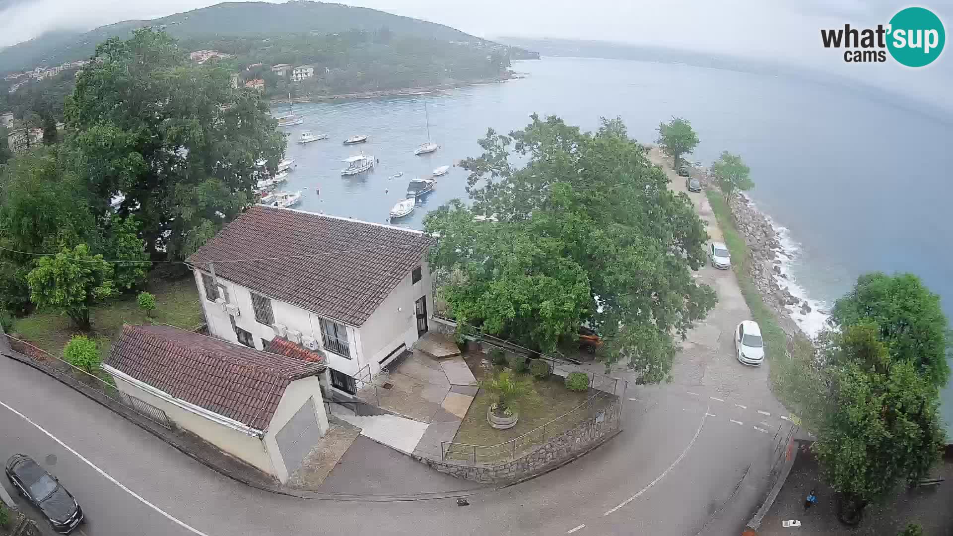 Webcam port d’Ika – Vue en direct et lumières d’Opatija
