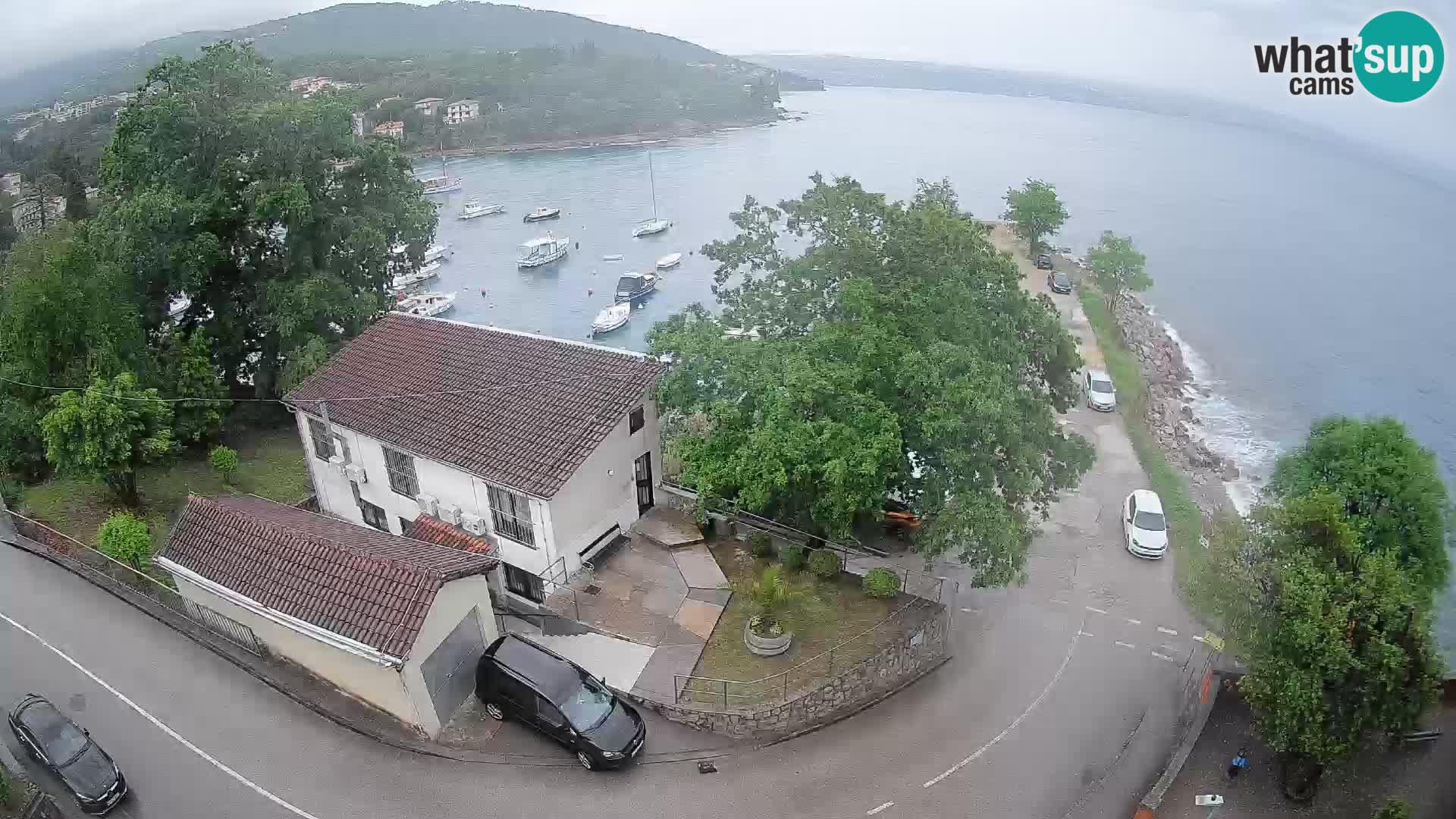 Webcam port d’Ika – Vue en direct et lumières d’Opatija