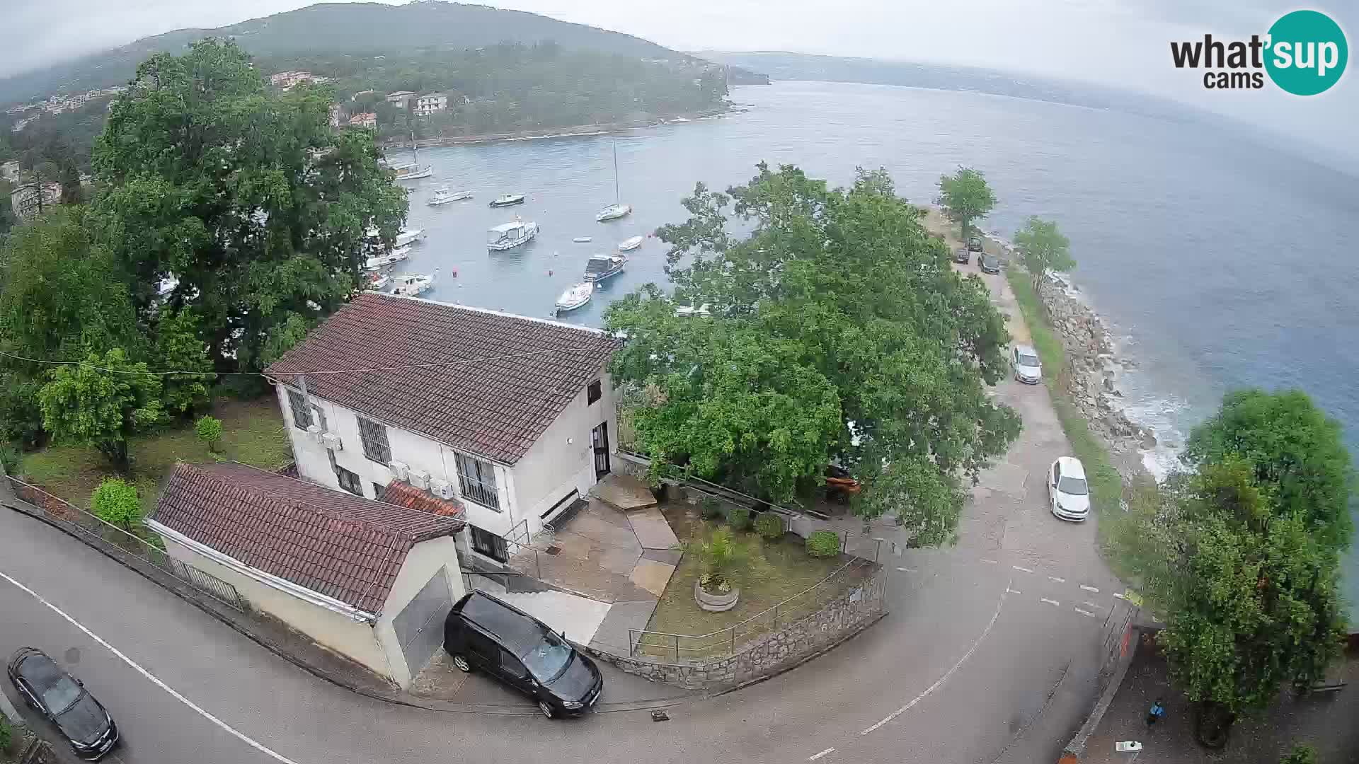 Webcam porto Ika – Vista LIVE sul porto e le luci di Opatija