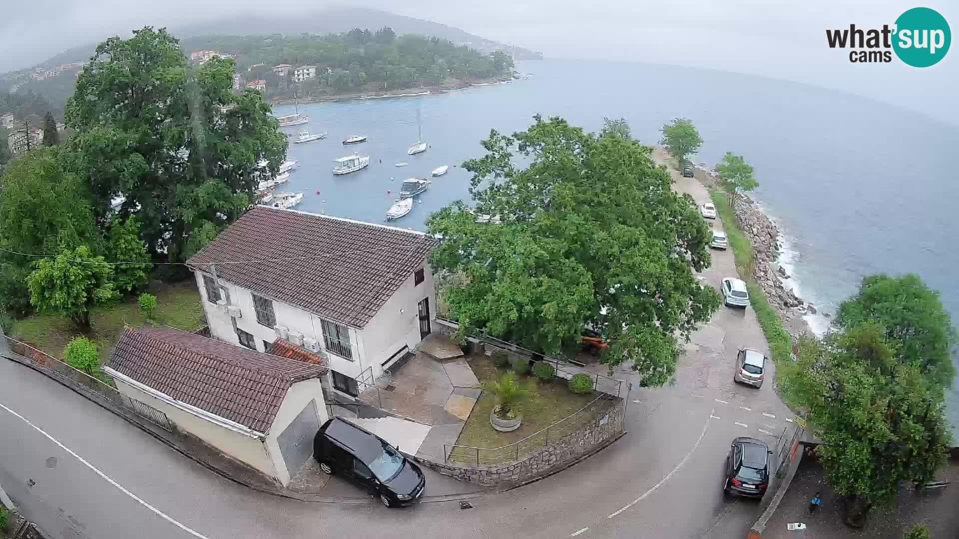 Webcam port d’Ika – Vue en direct et lumières d’Opatija
