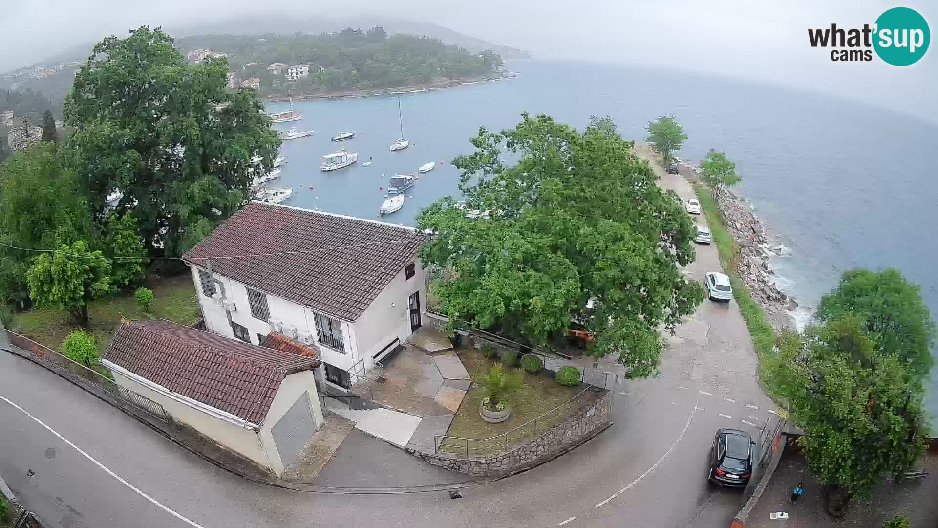 Webcam porto Ika – Vista LIVE sul porto e le luci di Opatija