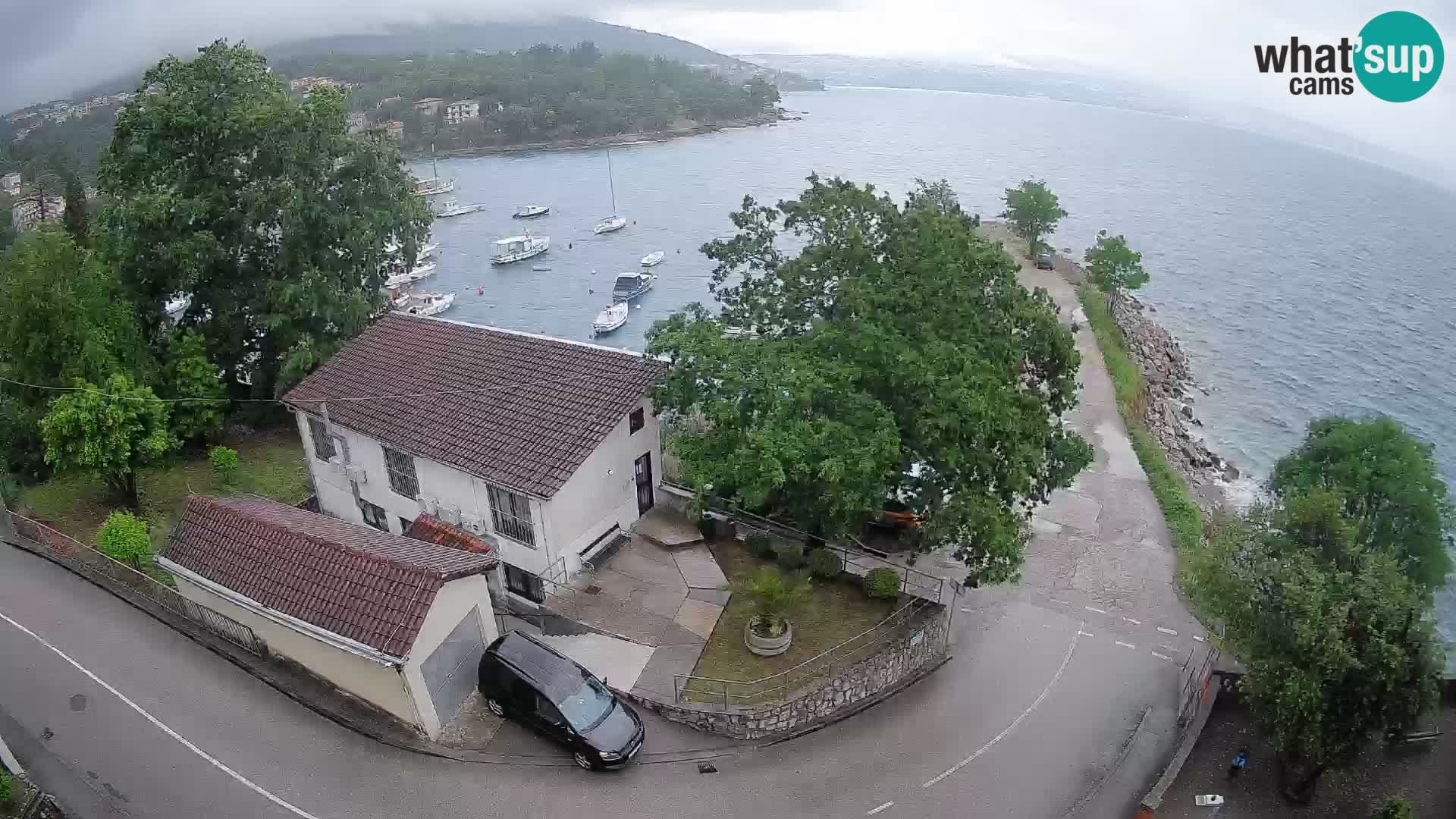 Webcam porto Ika – Vista LIVE sul porto e le luci di Opatija