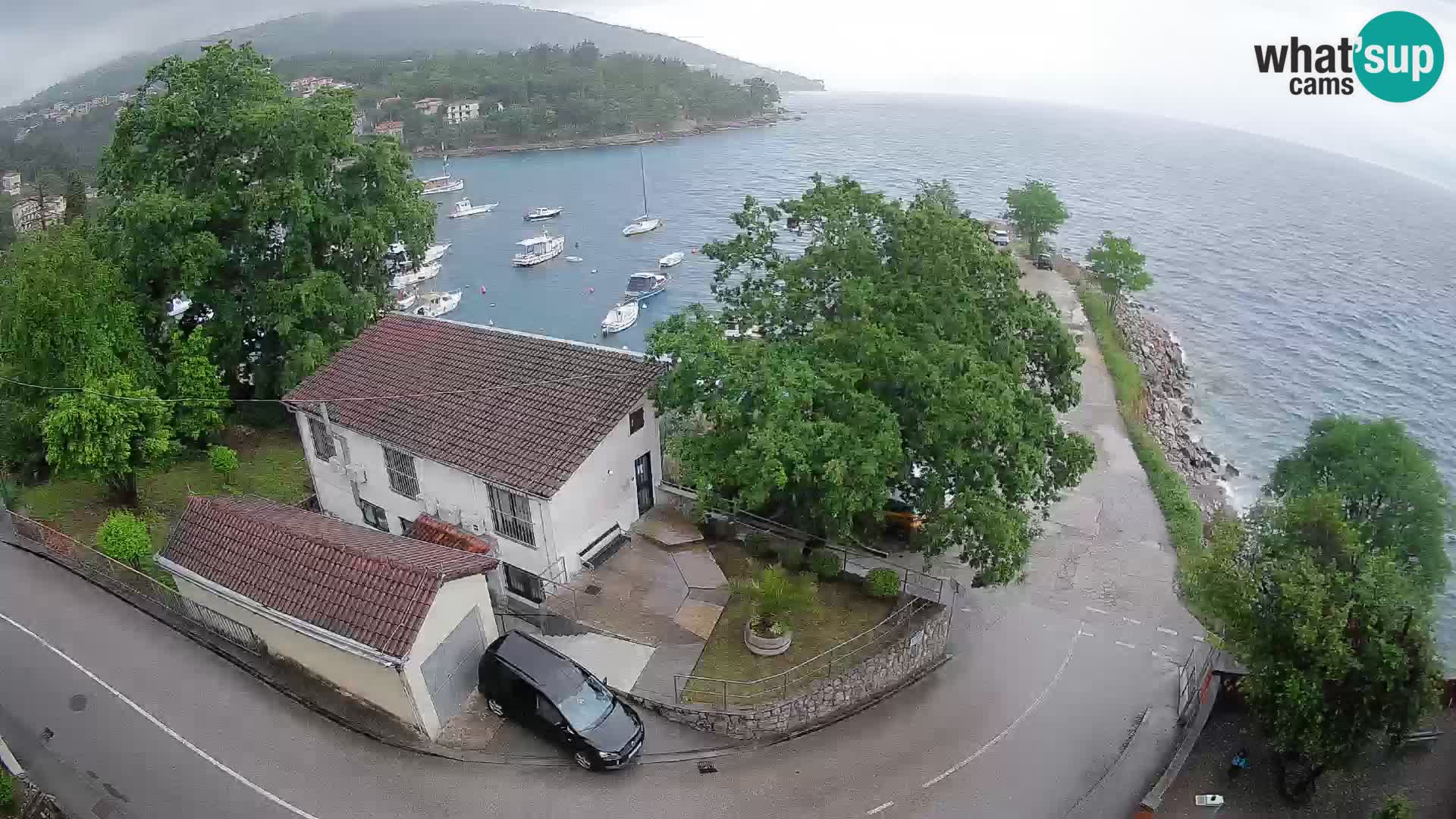 Webcam porto Ika – Vista LIVE sul porto e le luci di Opatija