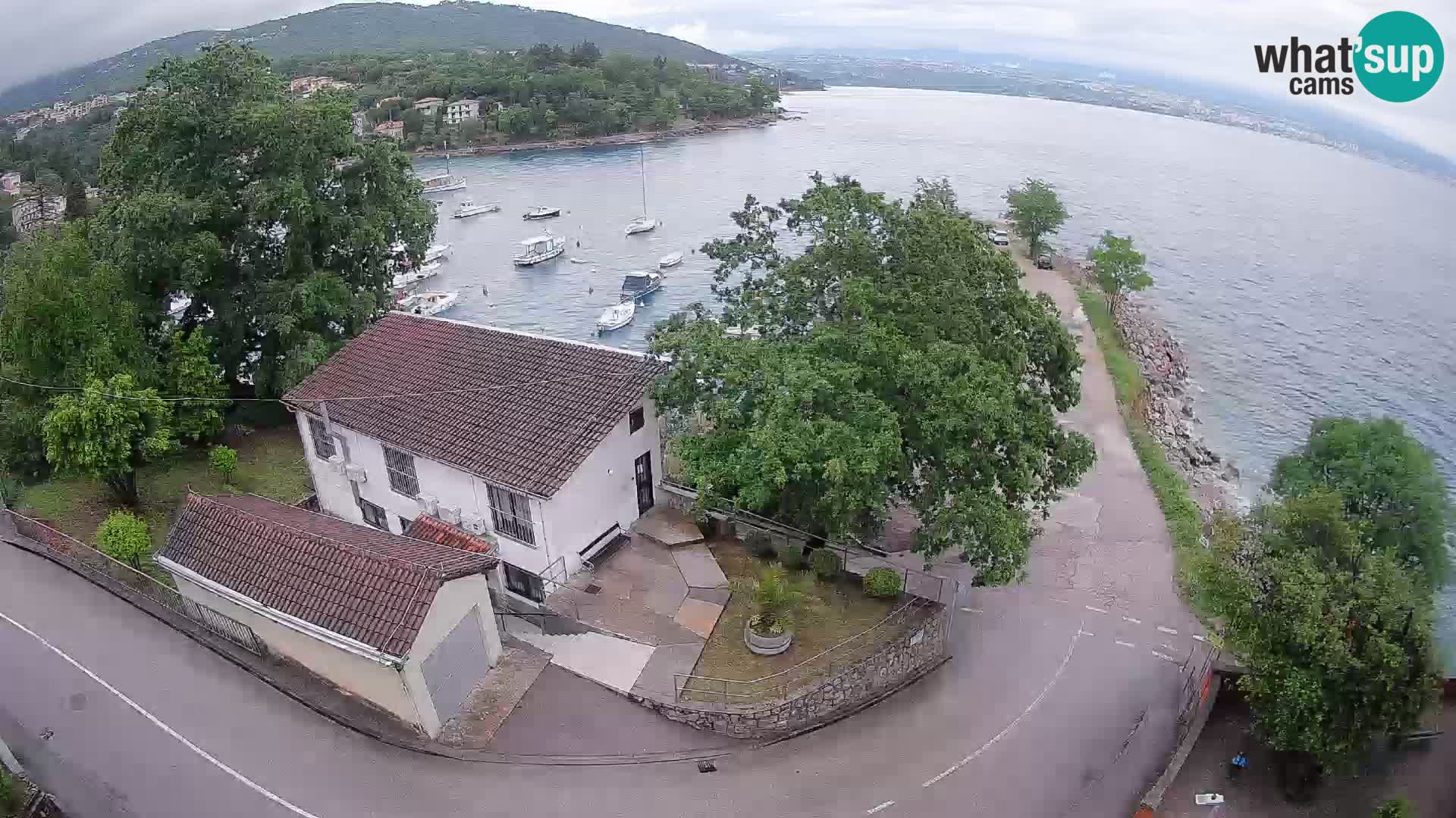 Webcam porto Ika – Vista LIVE sul porto e le luci di Opatija