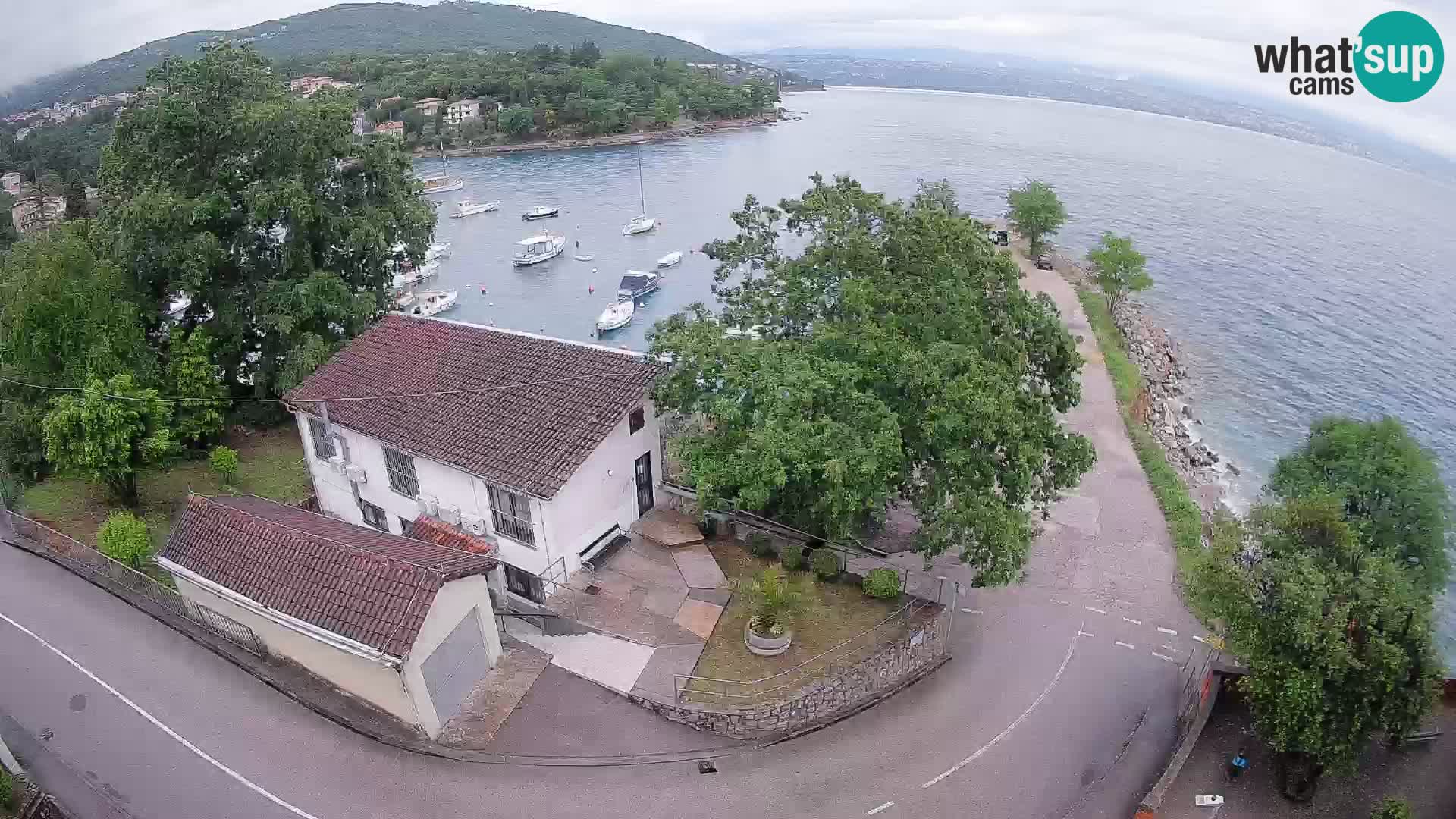 Webcam porto Ika – Vista LIVE sul porto e le luci di Opatija