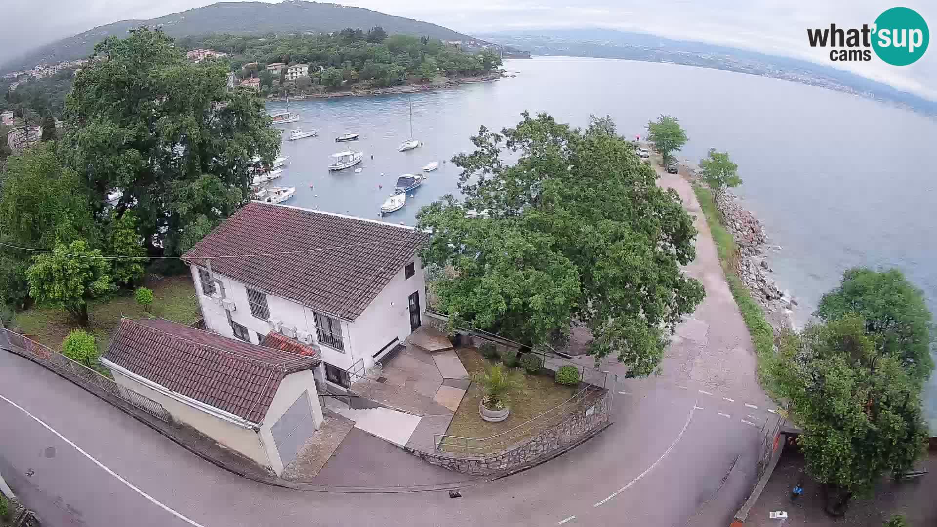 Webcam port d’Ika – Vue en direct et lumières d’Opatija