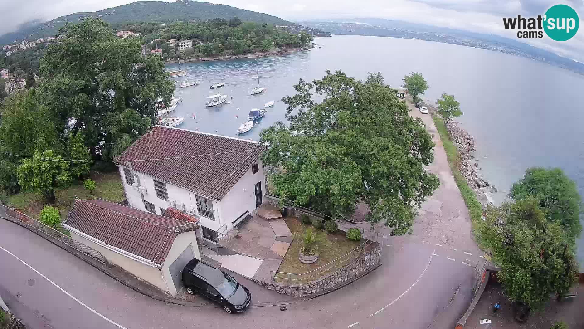 Webcam port d’Ika – Vue en direct et lumières d’Opatija