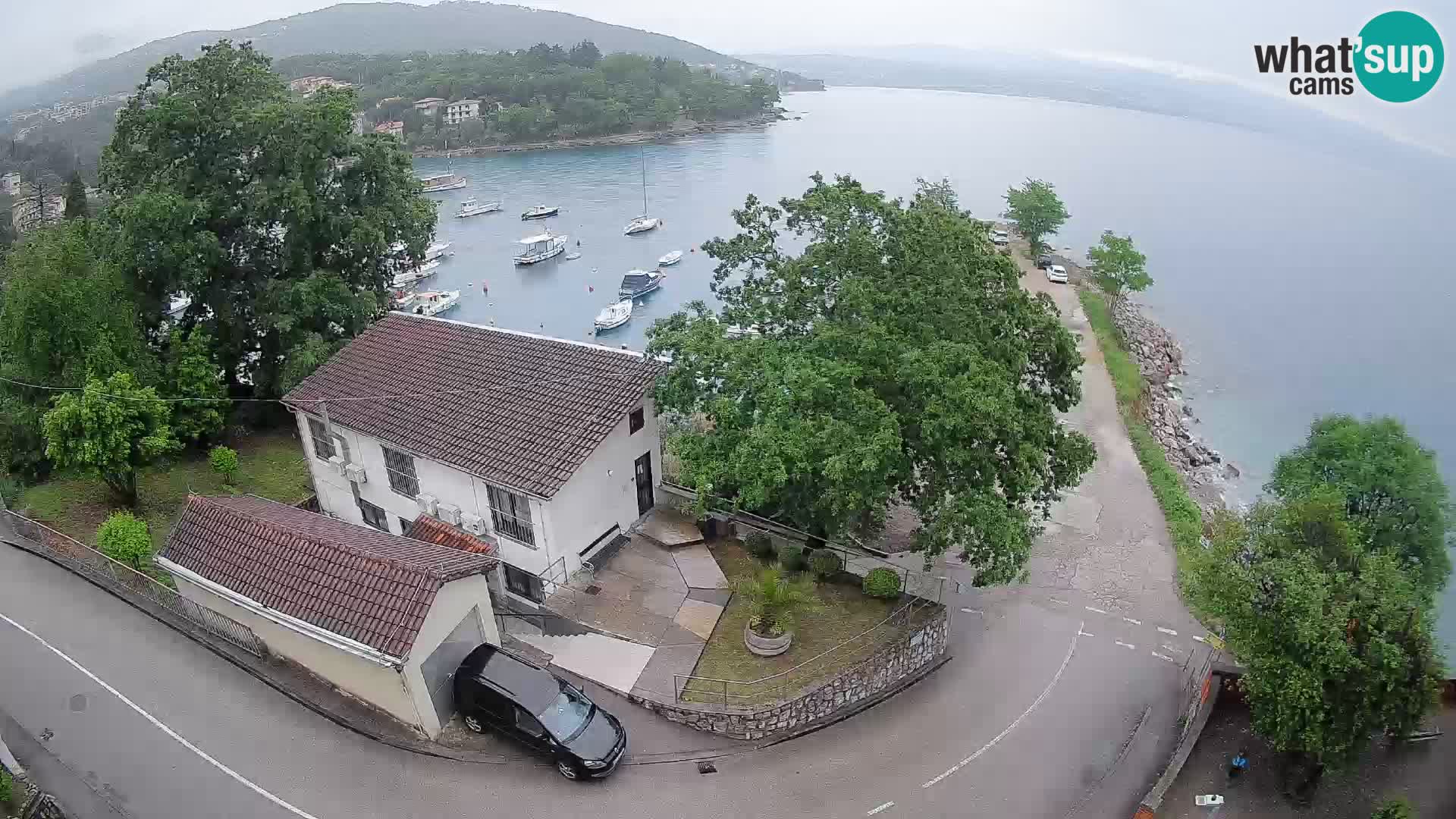 Webcam porto Ika – Vista LIVE sul porto e le luci di Opatija