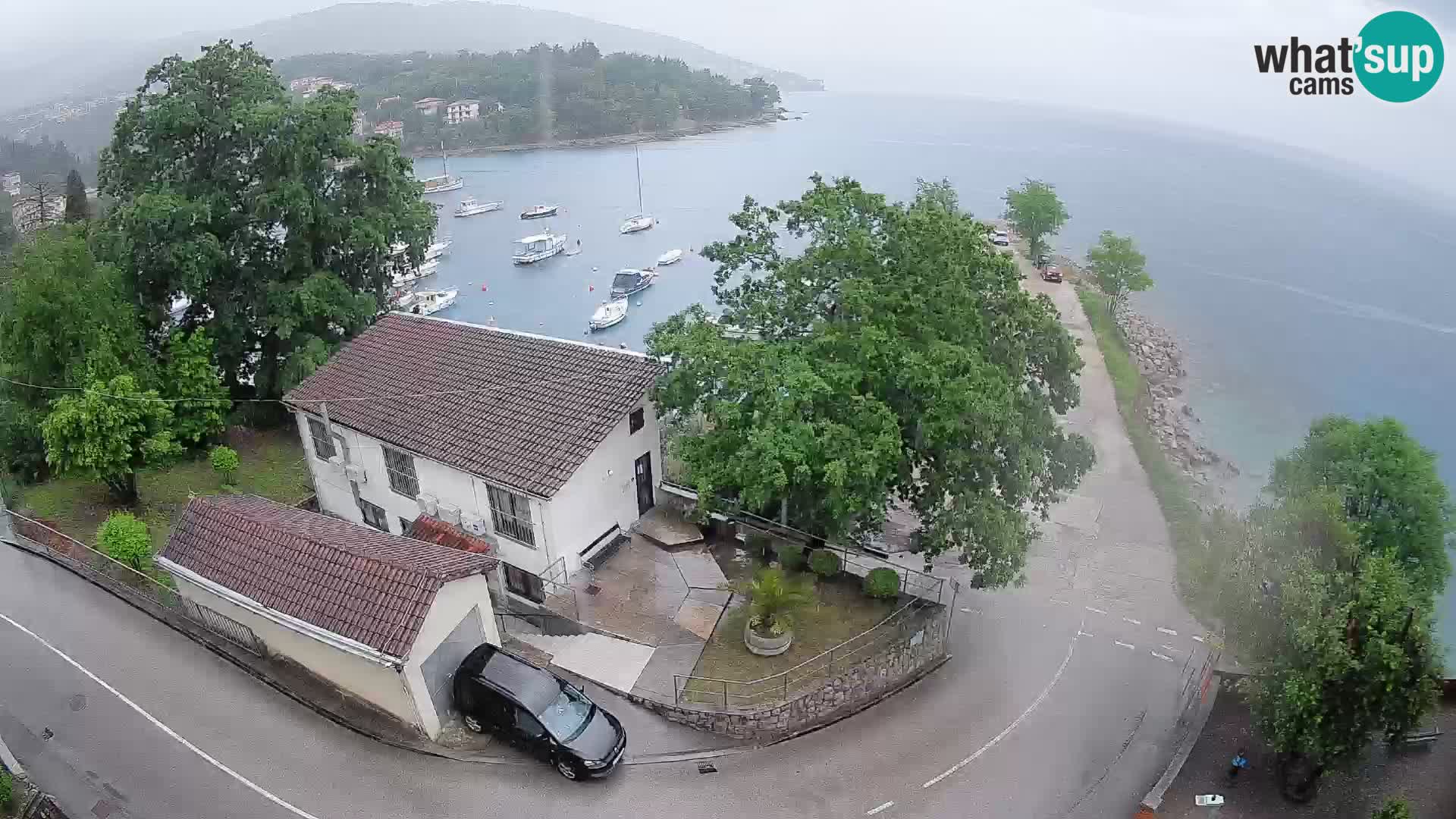 Webcam port d’Ika – Vue en direct et lumières d’Opatija
