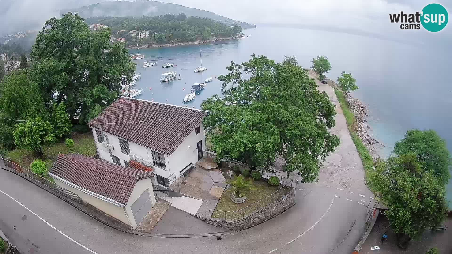 Webcam porto Ika – Vista LIVE sul porto e le luci di Opatija