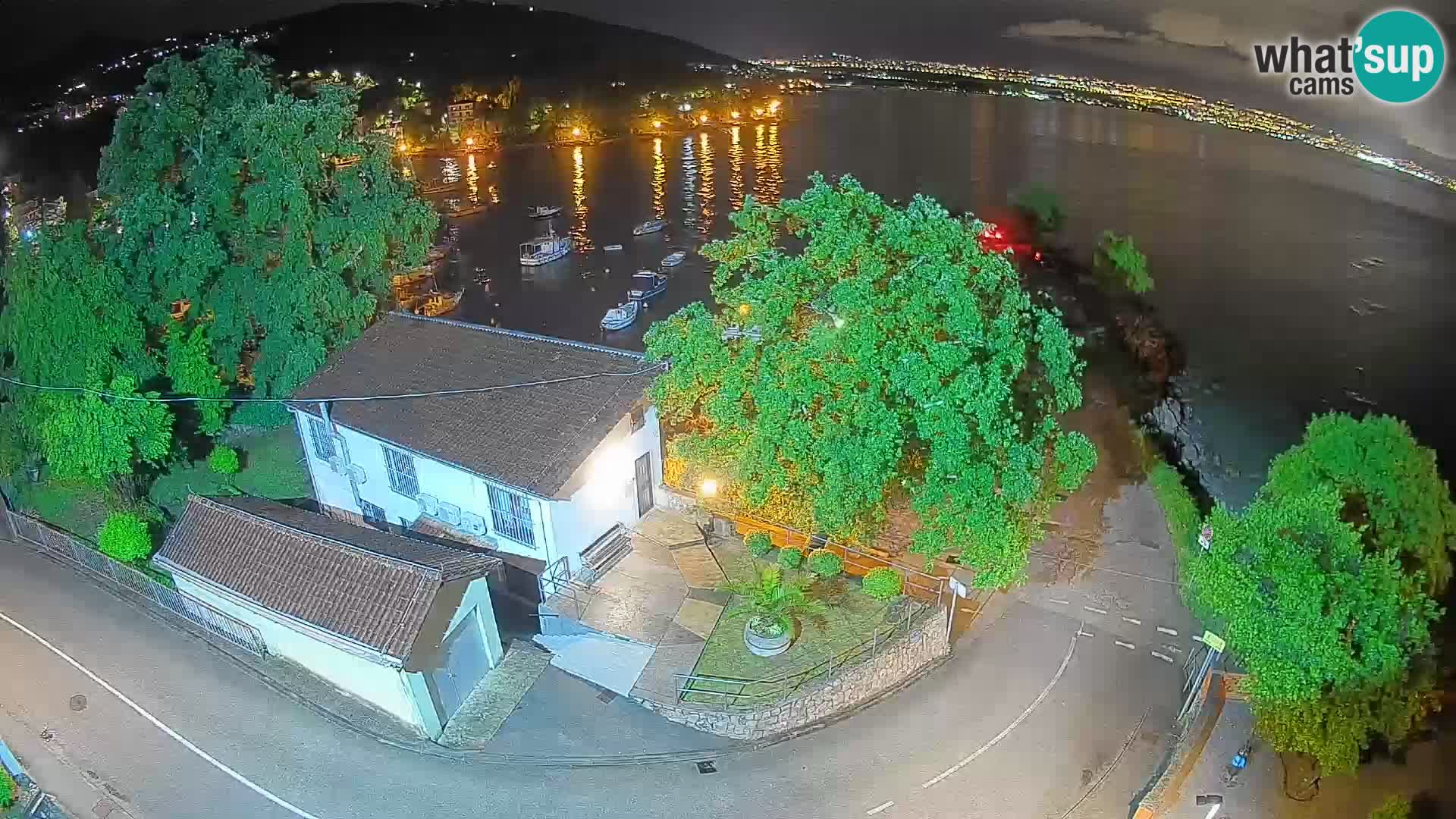 Webcam Ika Hafen – LIVE Blick auf den Hafen und die Lichter von Opatija