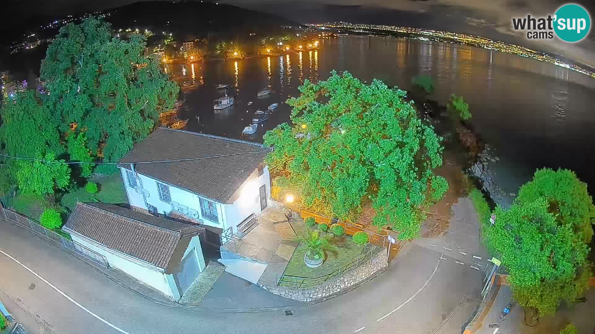 Webcam Ika Hafen – LIVE Blick auf den Hafen und die Lichter von Opatija