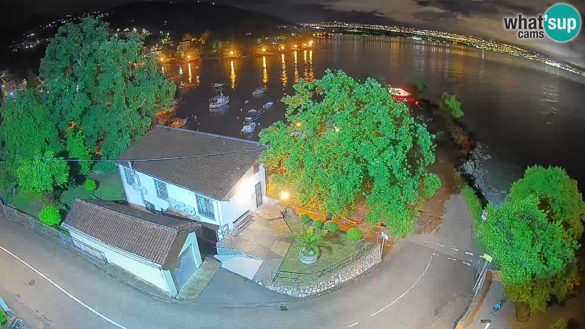 Webcam Ika Hafen – LIVE Blick auf den Hafen und die Lichter von Opatija