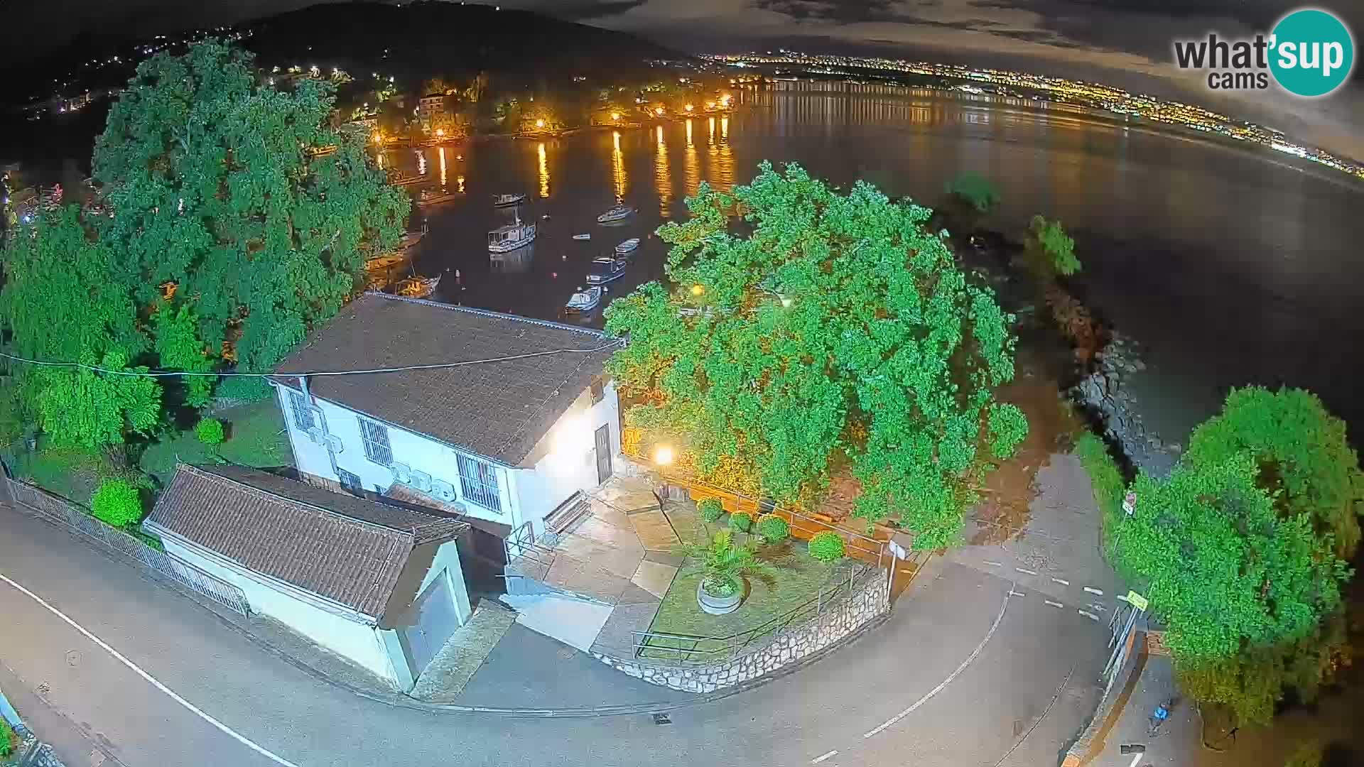 Webcam port d’Ika – Vue en direct et lumières d’Opatija