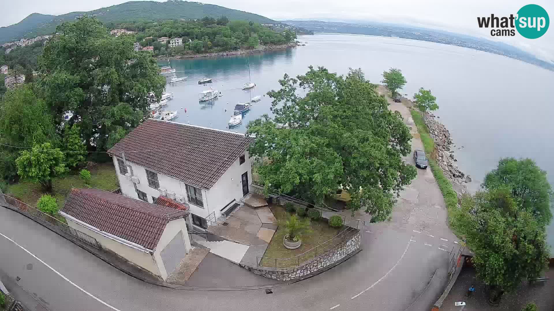 Webcam port d’Ika – Vue en direct et lumières d’Opatija