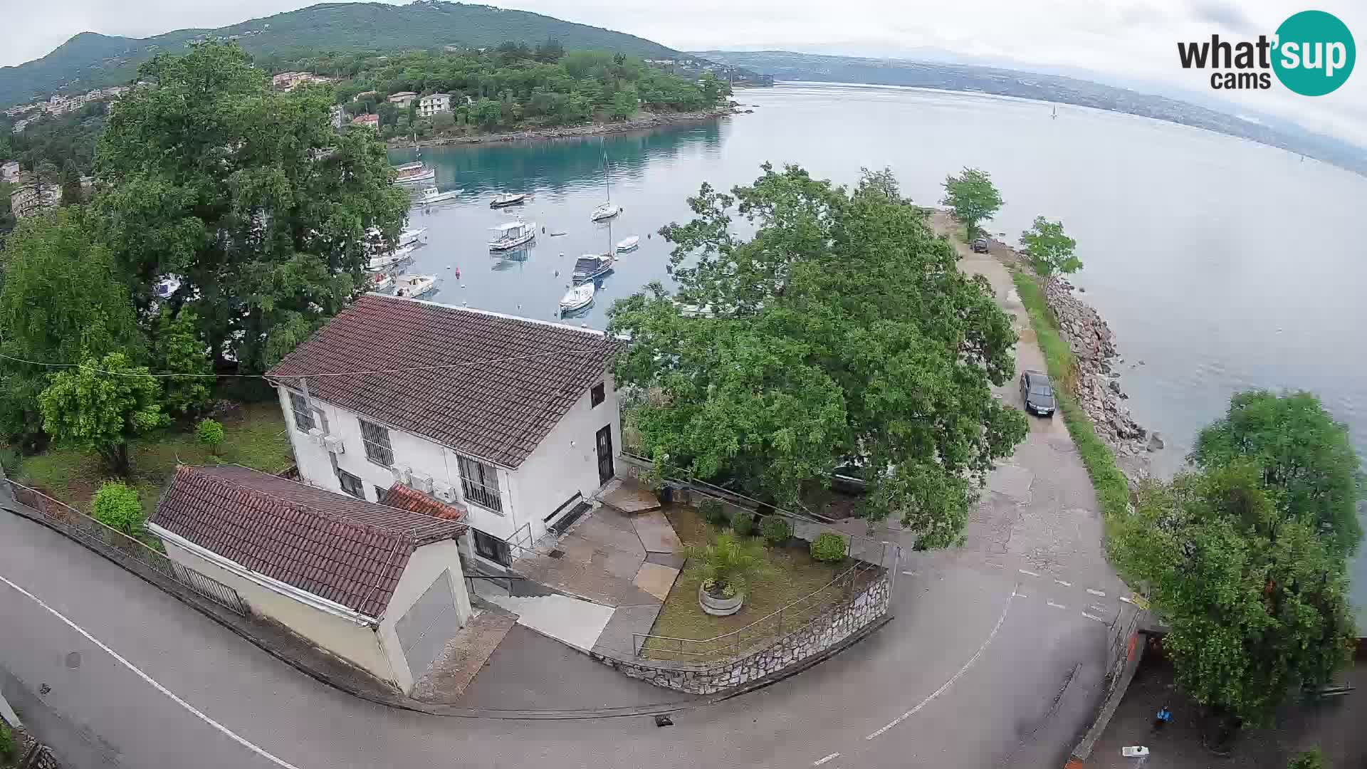 Webcam porto Ika – Vista LIVE sul porto e le luci di Opatija