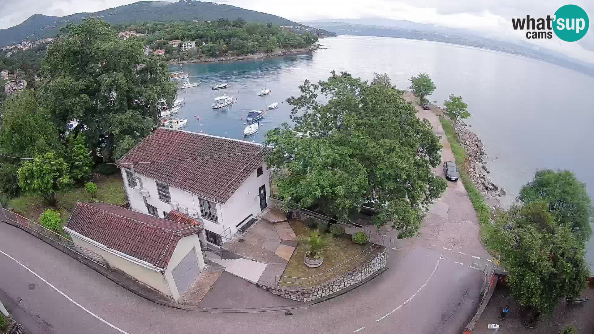 Webcam port d’Ika – Vue en direct et lumières d’Opatija