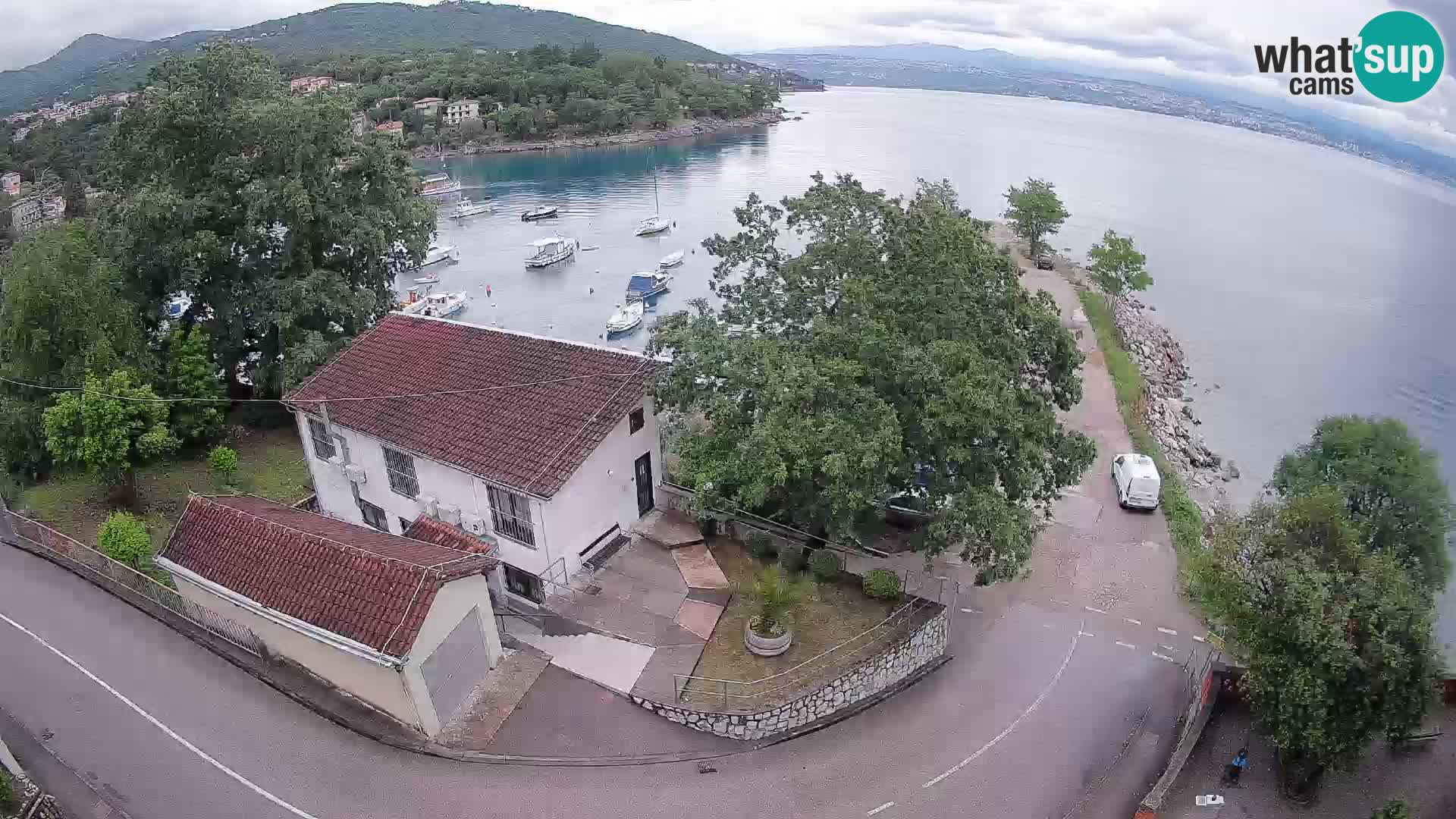 Webcam port d’Ika – Vue en direct et lumières d’Opatija